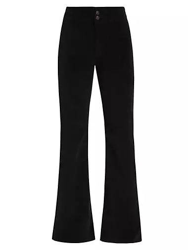 Free People Penny Pull On Flared Faux Leather Pants Black