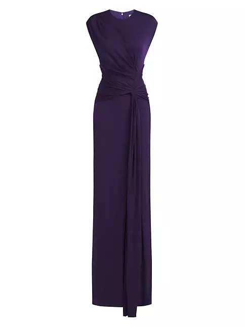 Shop Halston Giovanna Jersey Twisted Gown | Saks Fifth Avenue