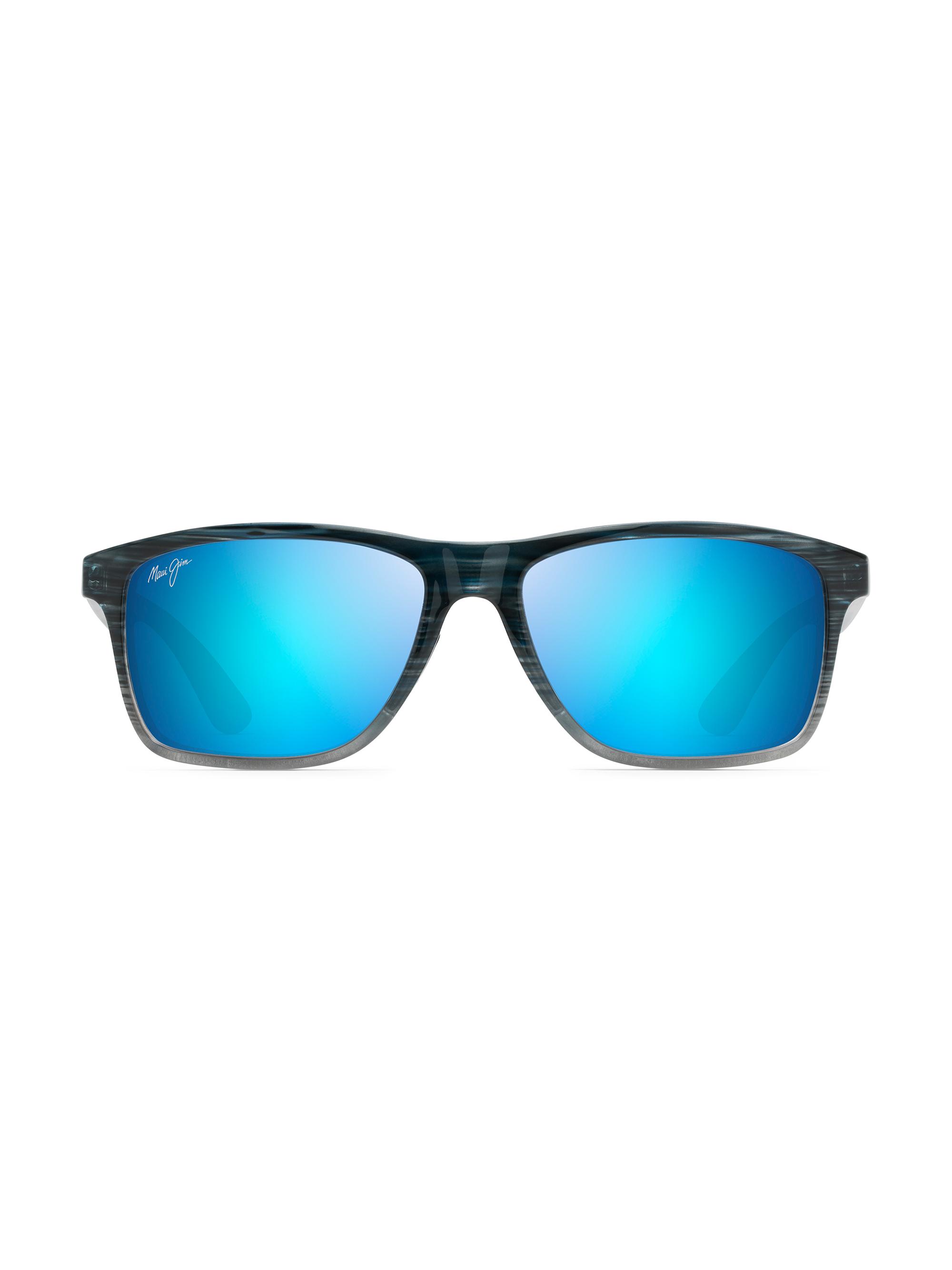 Maui Jim Men's Onshore 58MM Square Sunglasses - Blue Hawaii