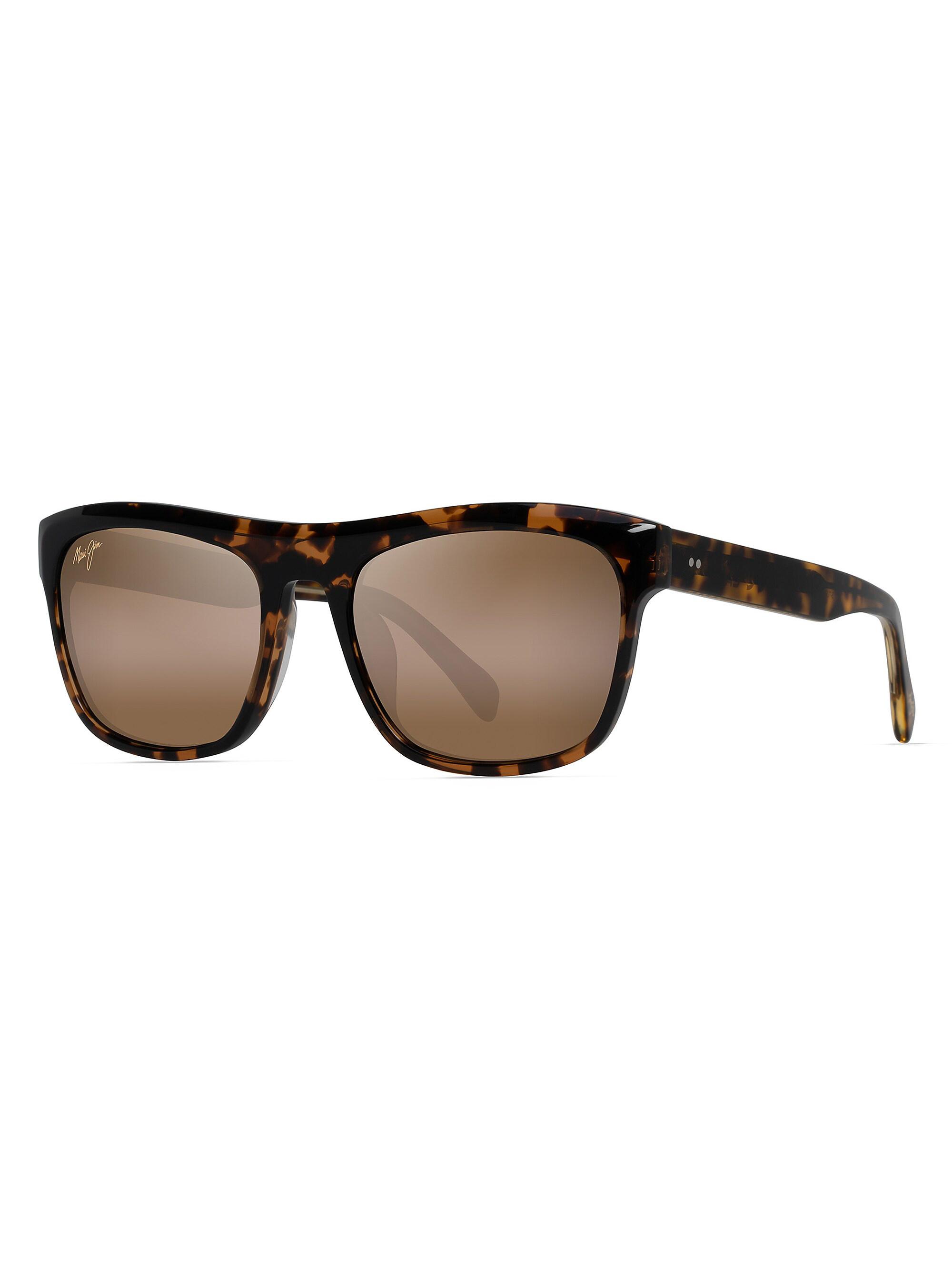 Maui Jim Men's S-Turns 56MM Square Sunglasses - Brown Bronze