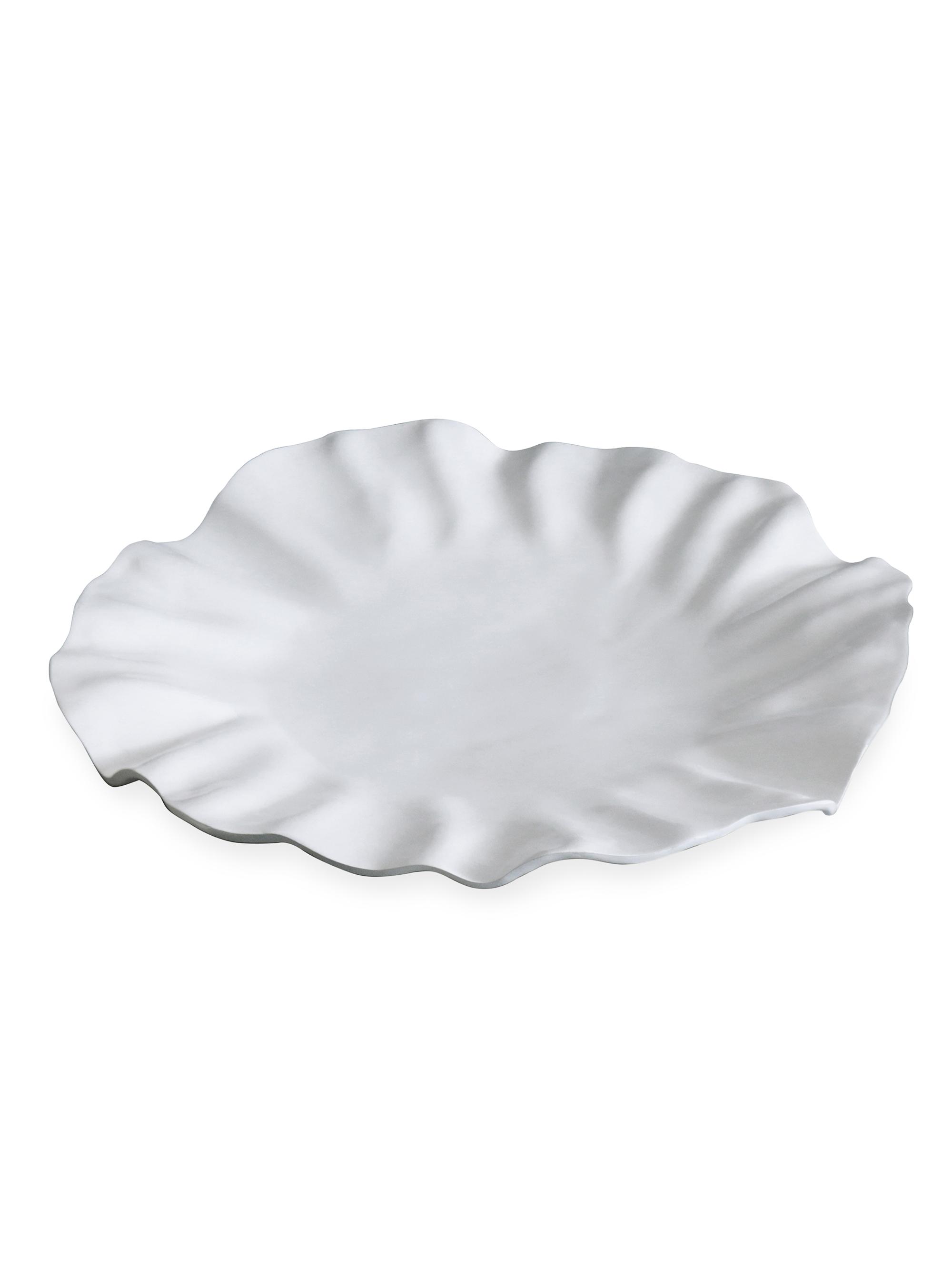 Beatriz Ball Vida Bloom Large Round Platter - White
