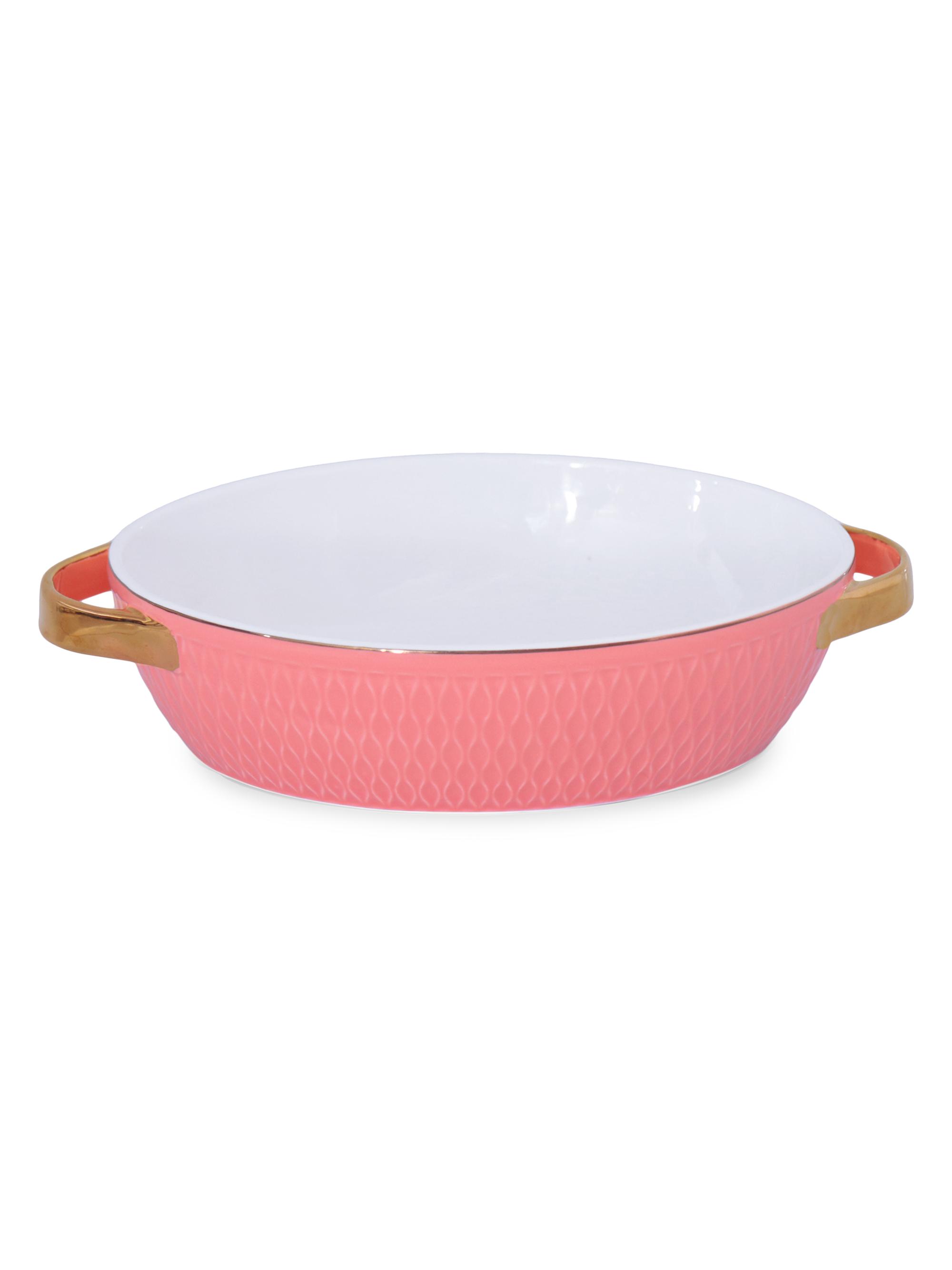 Beatriz Ball Ceramic Small Oval Baker - Salmon