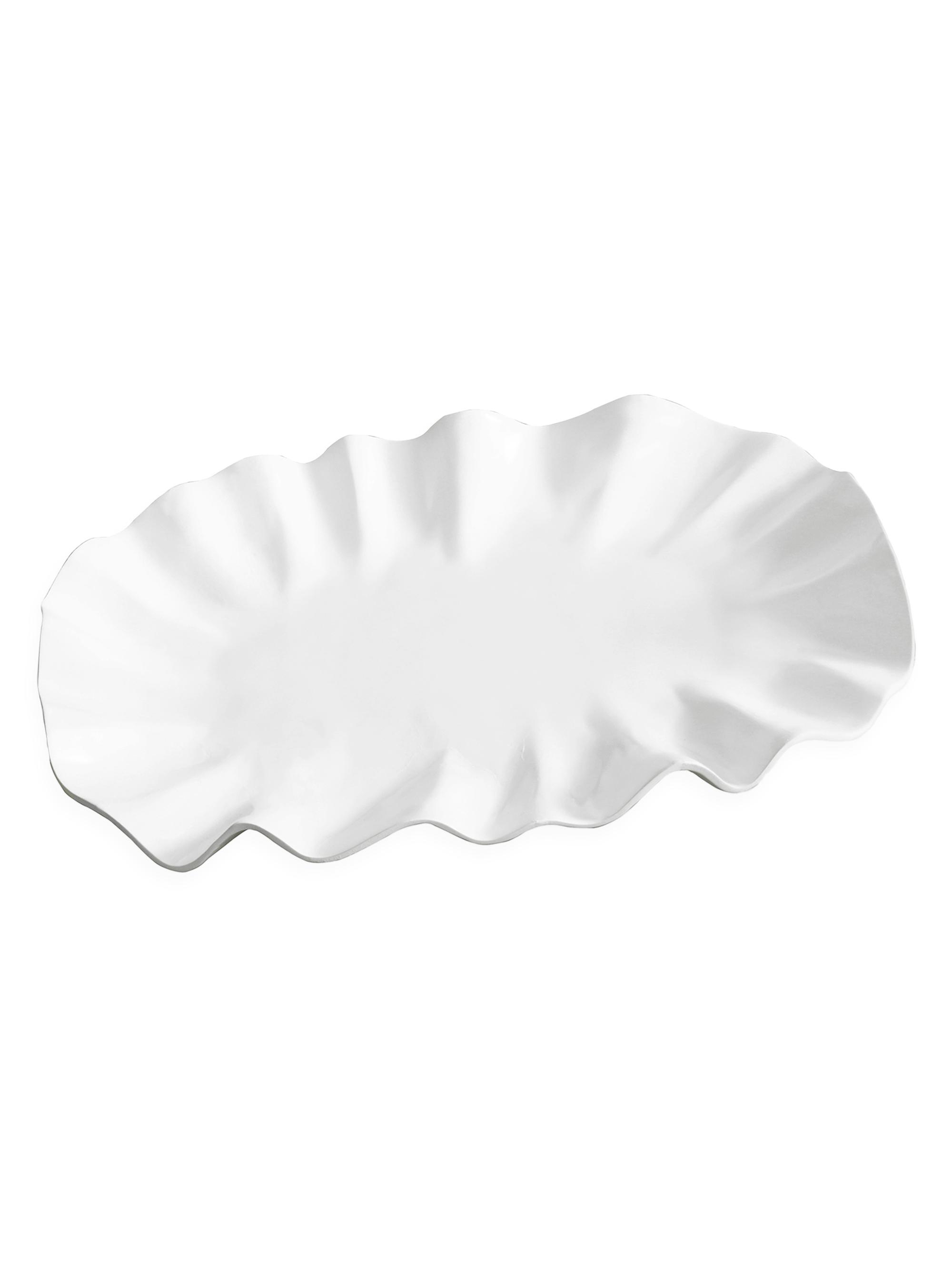 Beatriz Ball Vida Bloom Large Oval Platter - White