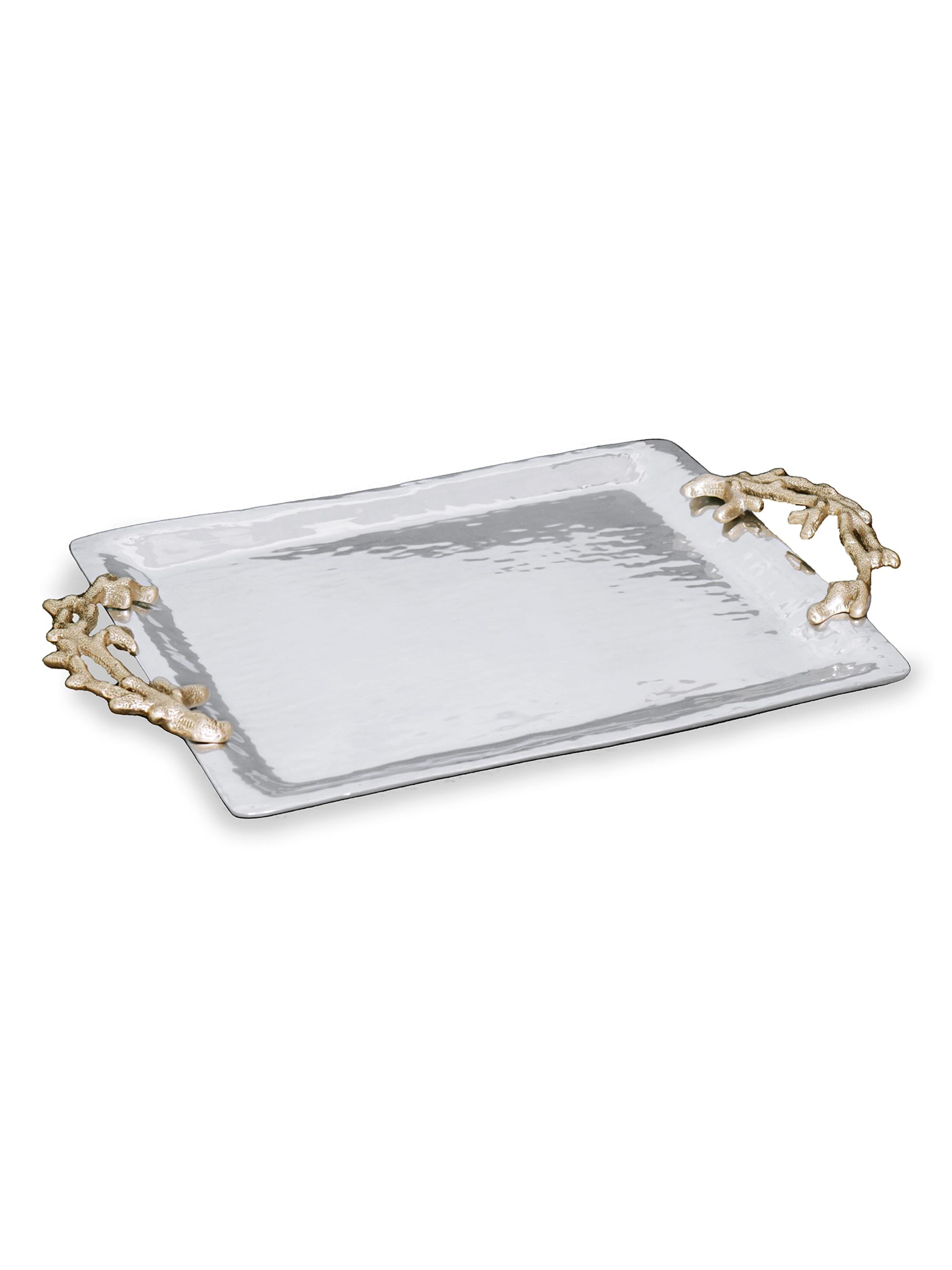 Beatriz Ball Ocean Coral Emerson Tray With Handles