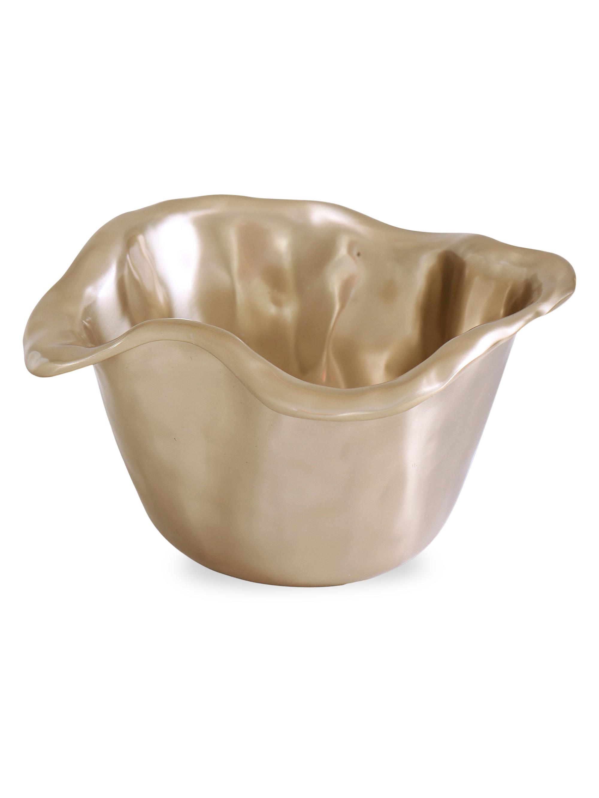 Beatriz Ball Sierra Modern Vento Ice Bucket - Gold