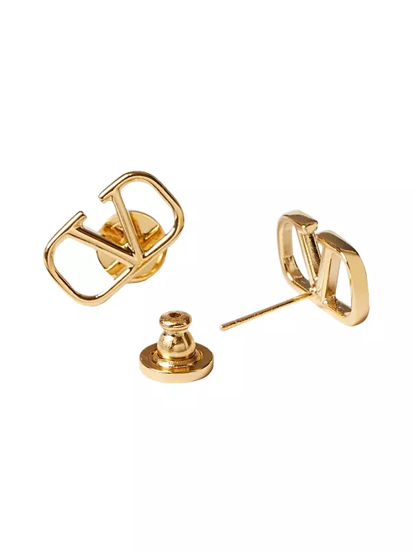 Louis Vuitton Louise by Night Earrings Golden Metal & Zircon