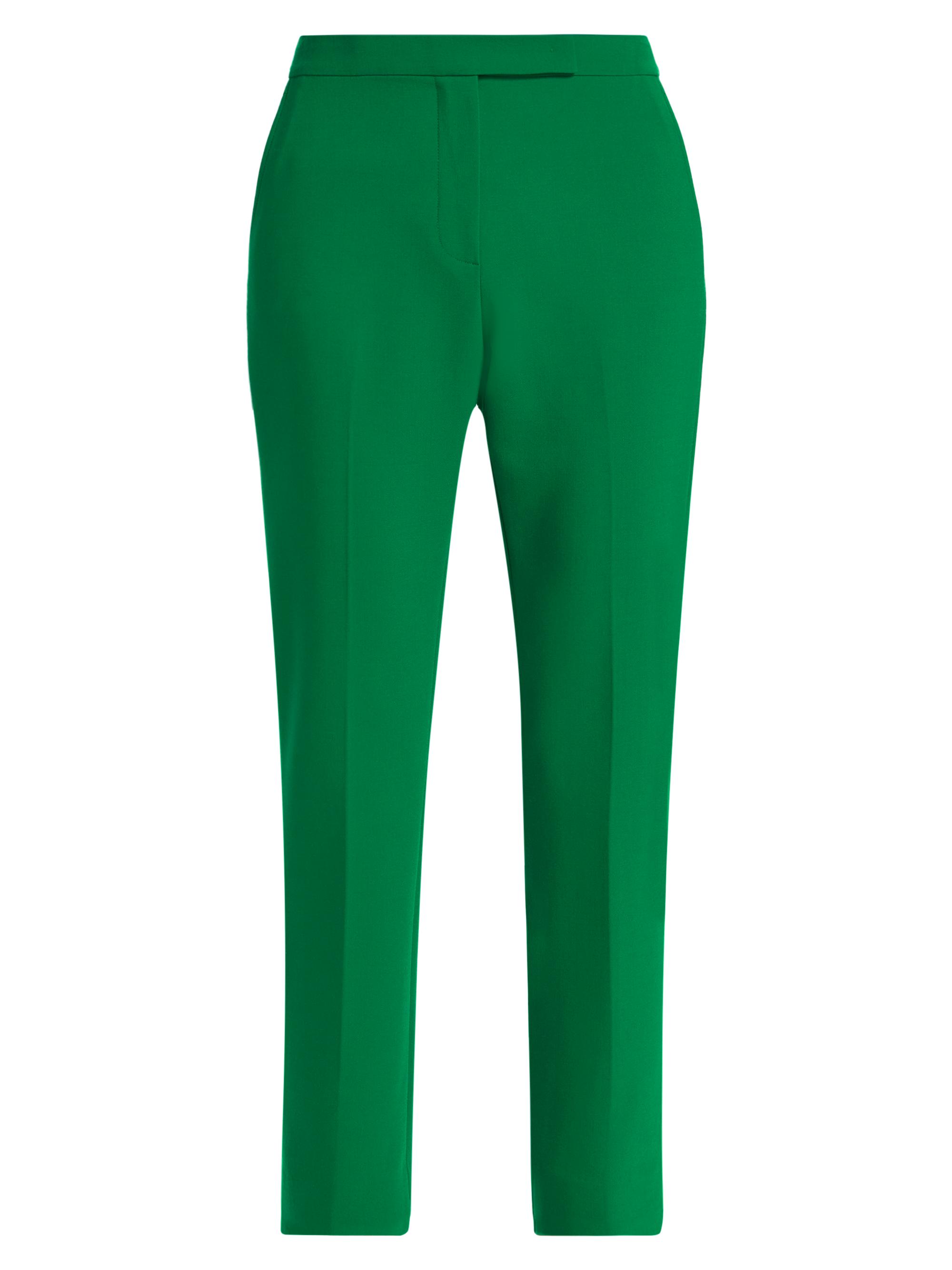 Max Mara Women's Fuoco Wool-Blend Straight-Leg Pants - Green