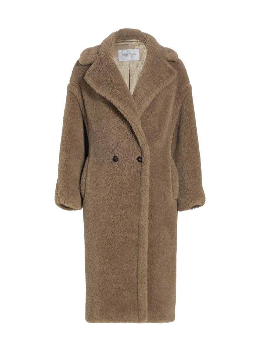 【23AW NEW】Max Mara_woman / Apogeo Teddy コート / Brown Max Mara Apogeo camel hair and silk teddy coat Max Mara