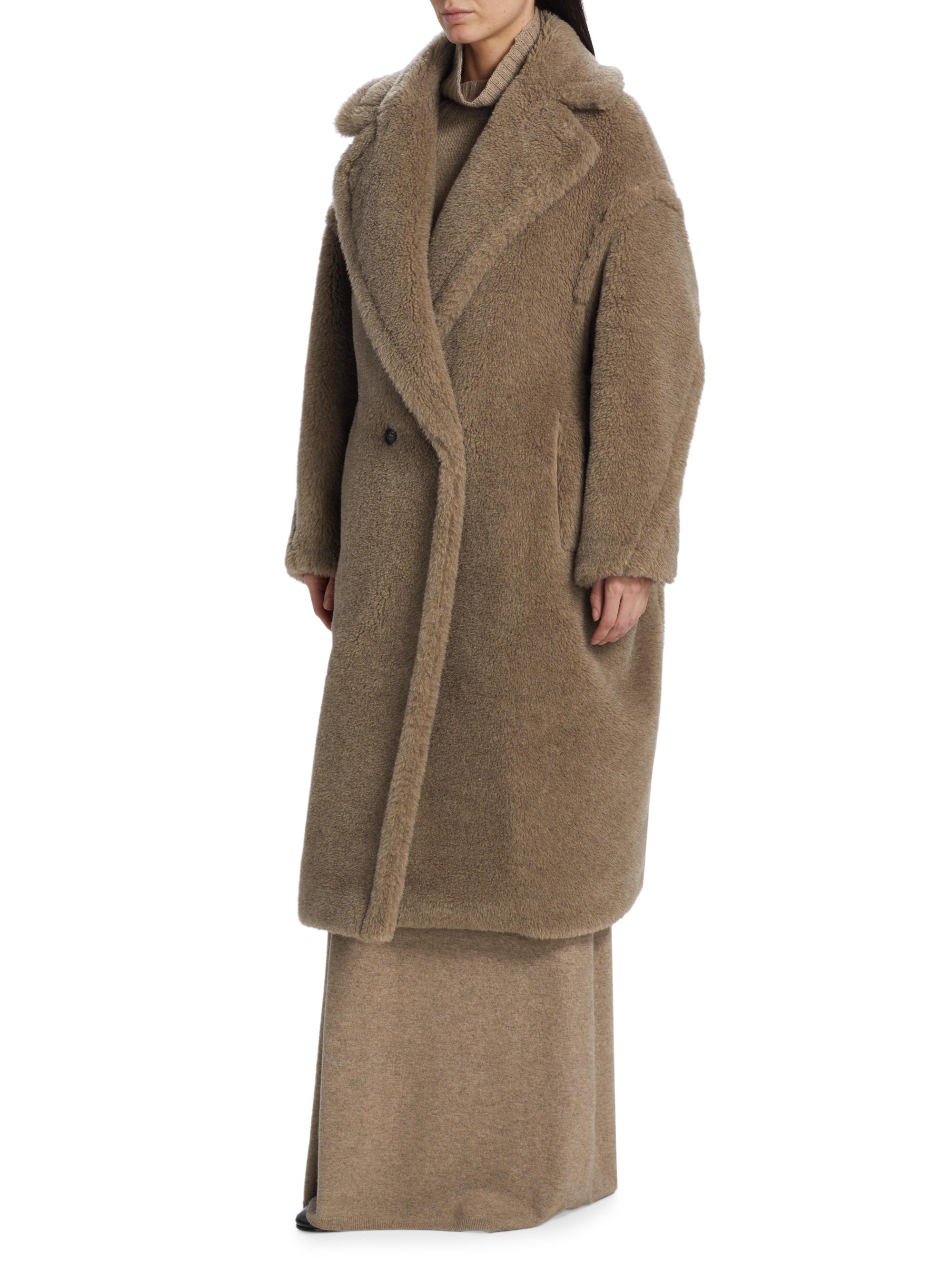 【着用1回】Max Mara／TEDDY BEAR ICON COAT Teddy Bear Icon Coat in alpaca and wool, white | Max Mara