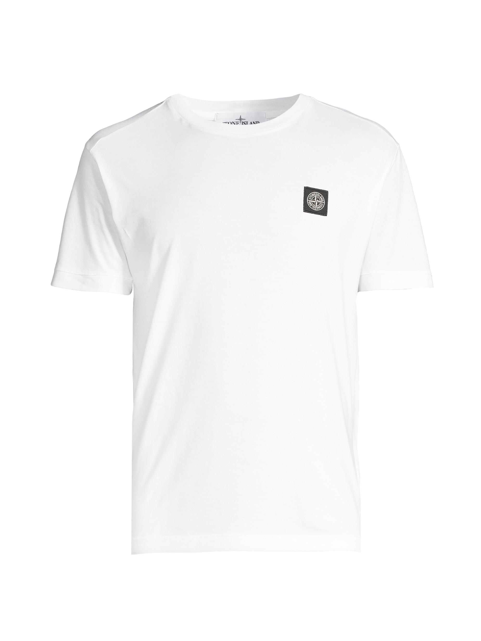 Stone Island Men's Logo Cotton T-Shirt - White