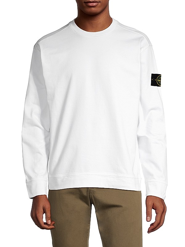 Shop Stone Island Core Heavy Long-Sleeve T-Shirt | Saks Shop Stone Island Core Heavy Long-Sleeve T-Shirt | Saks