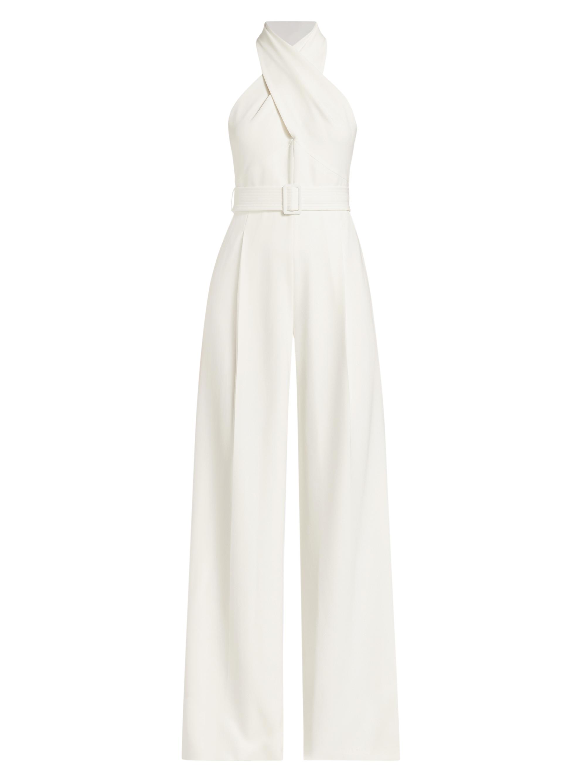 A.L.C. Women's Murphy Halter Belted Jumpsuit - White