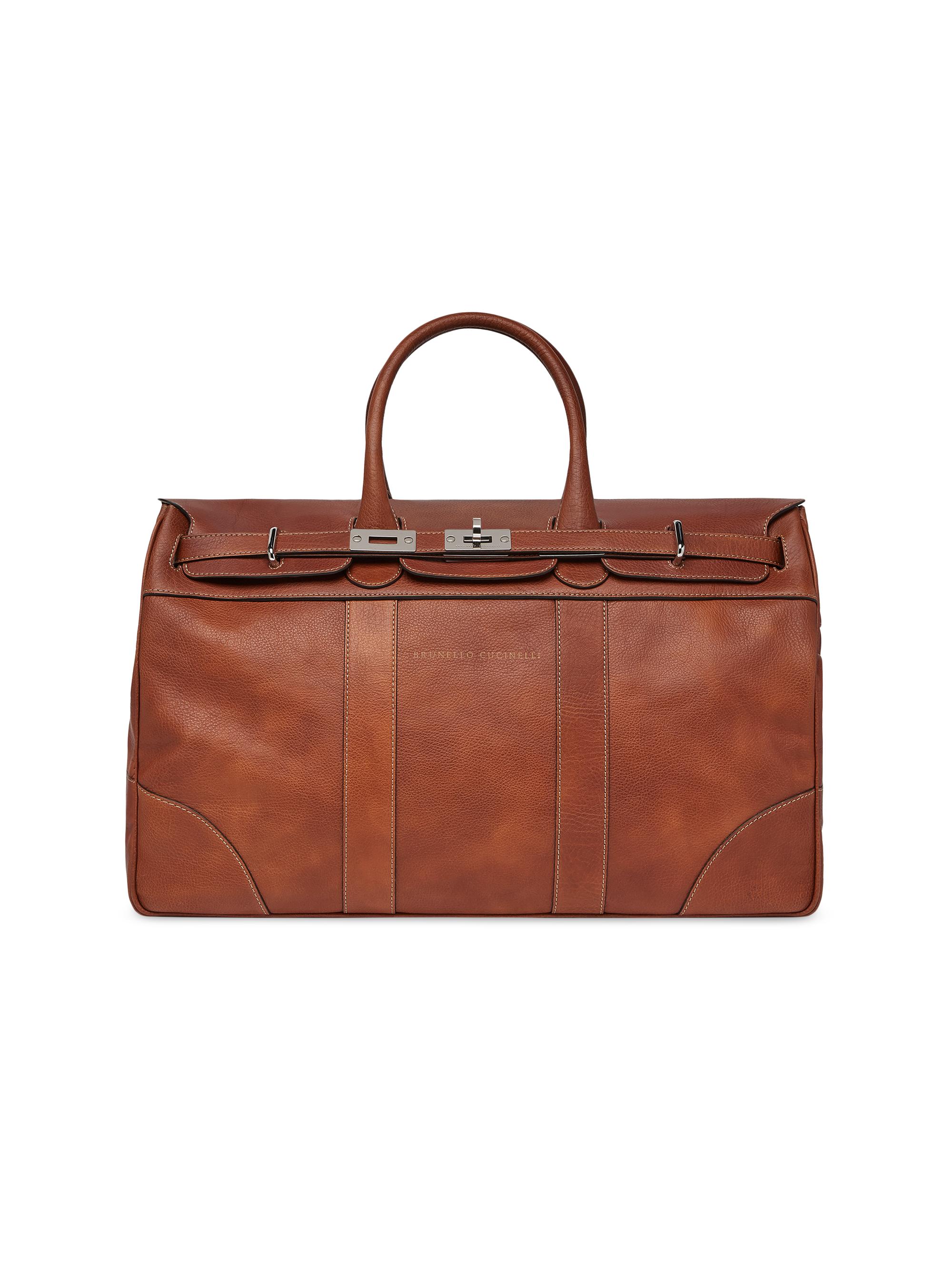 Brunello Cucinelli Grained calfskin Country Weekender bag | Saks