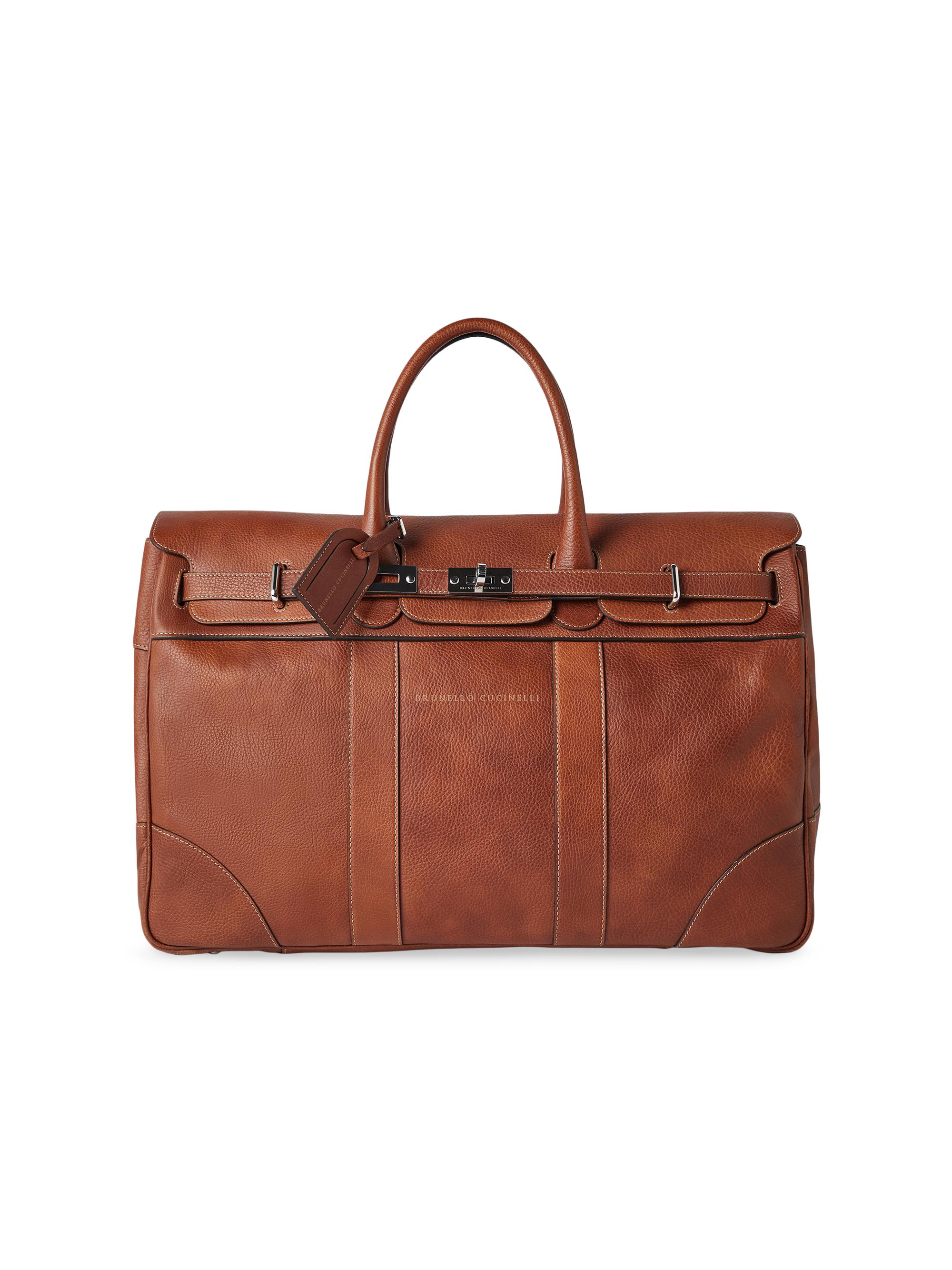 Brunello Cucinelli Grained calfskin Country Weekender bag | Saks