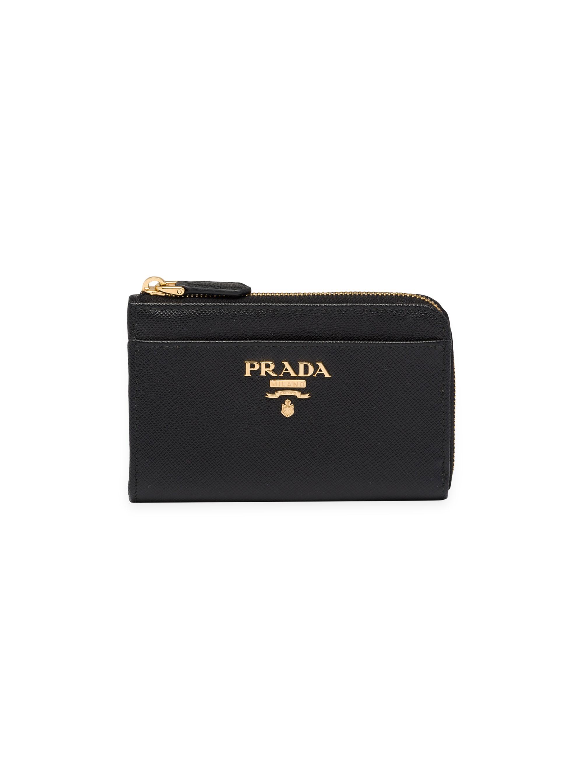 Prada Saffiano Keychain Card Case | Saks Fifth Avenue