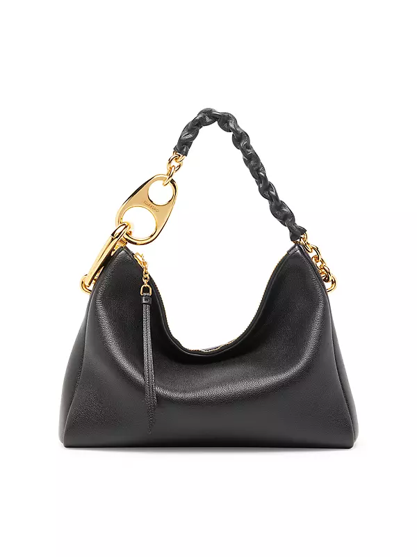 Snapshot of Marc Jacobs - Black rectangular bag made of patent leather with  gold colored logo for women
