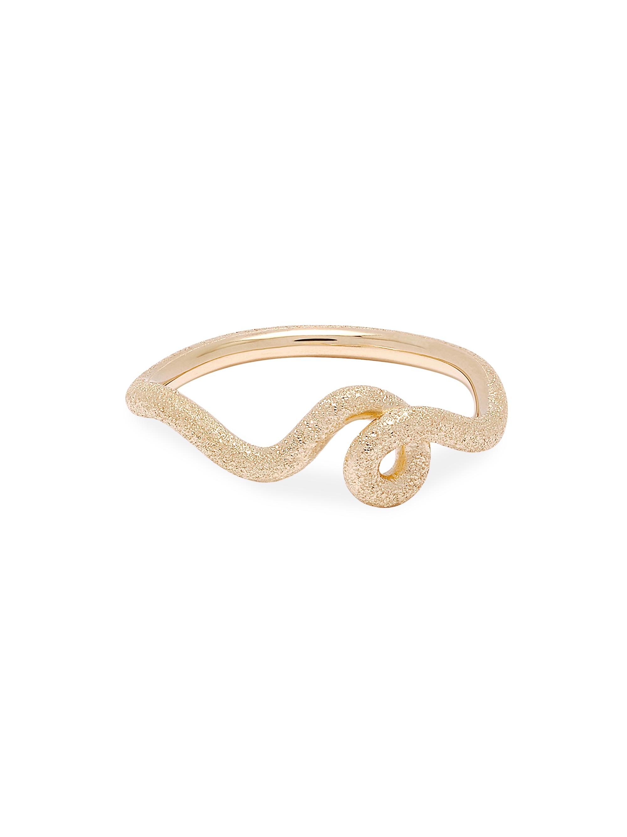 Bea Bongiasca Women's Wave Goldtone Ring - Yellow Gold
