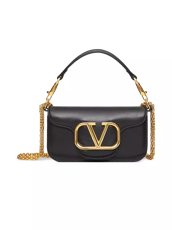 Shop Valentino Garavani Locò Small Shoulder Bag in Calfskin