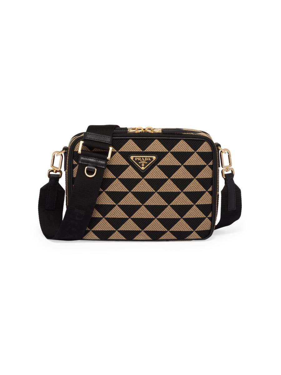 ショルダーバッグ PRADA Embroidered fabric Prada Symbole crossbody bag Prada Symbole Embroidered Fabric Bag | Saks Fifth Avenue