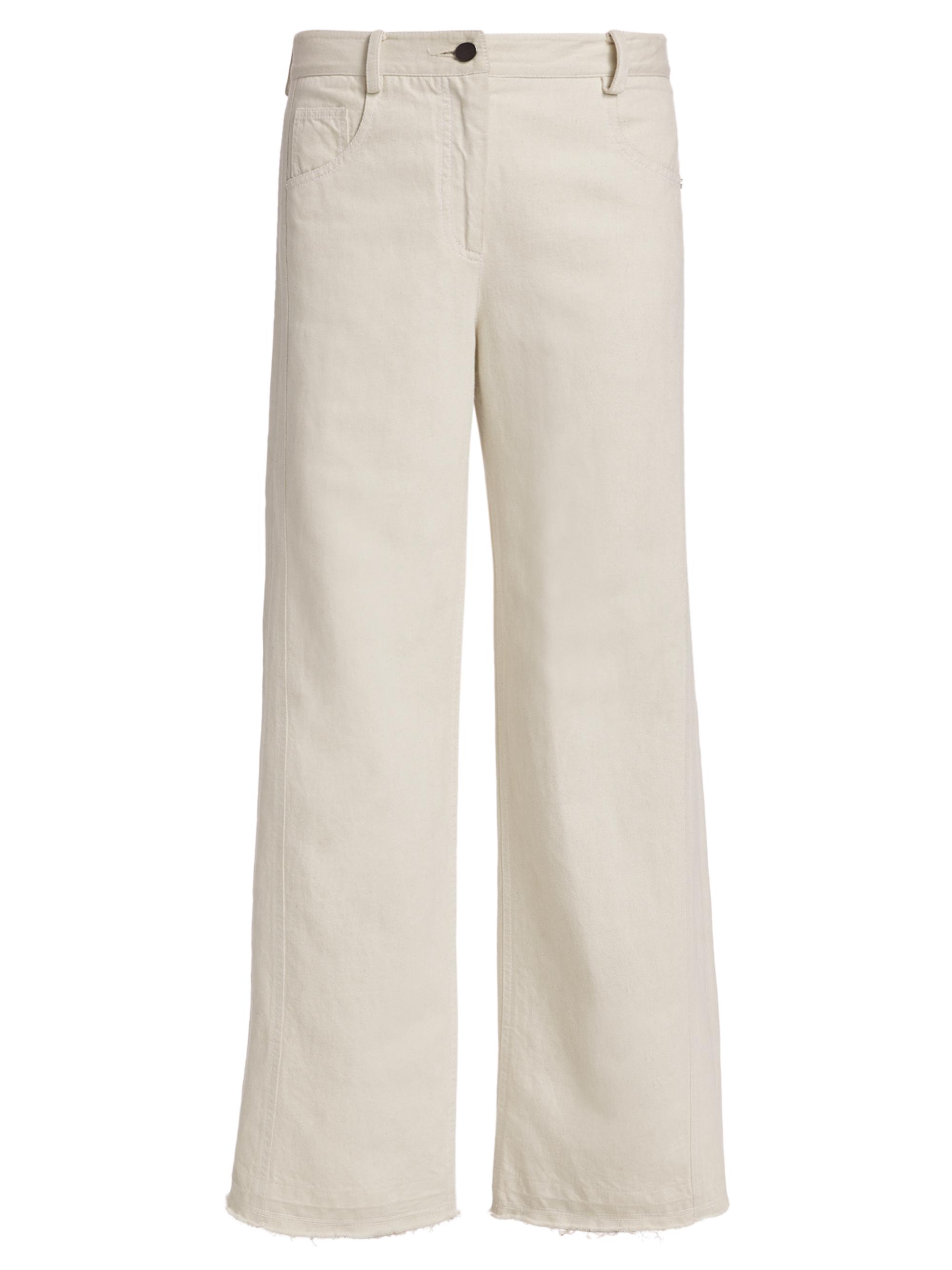 TWP Women's Cotton & Linen Wide-Leg Pants - Natural