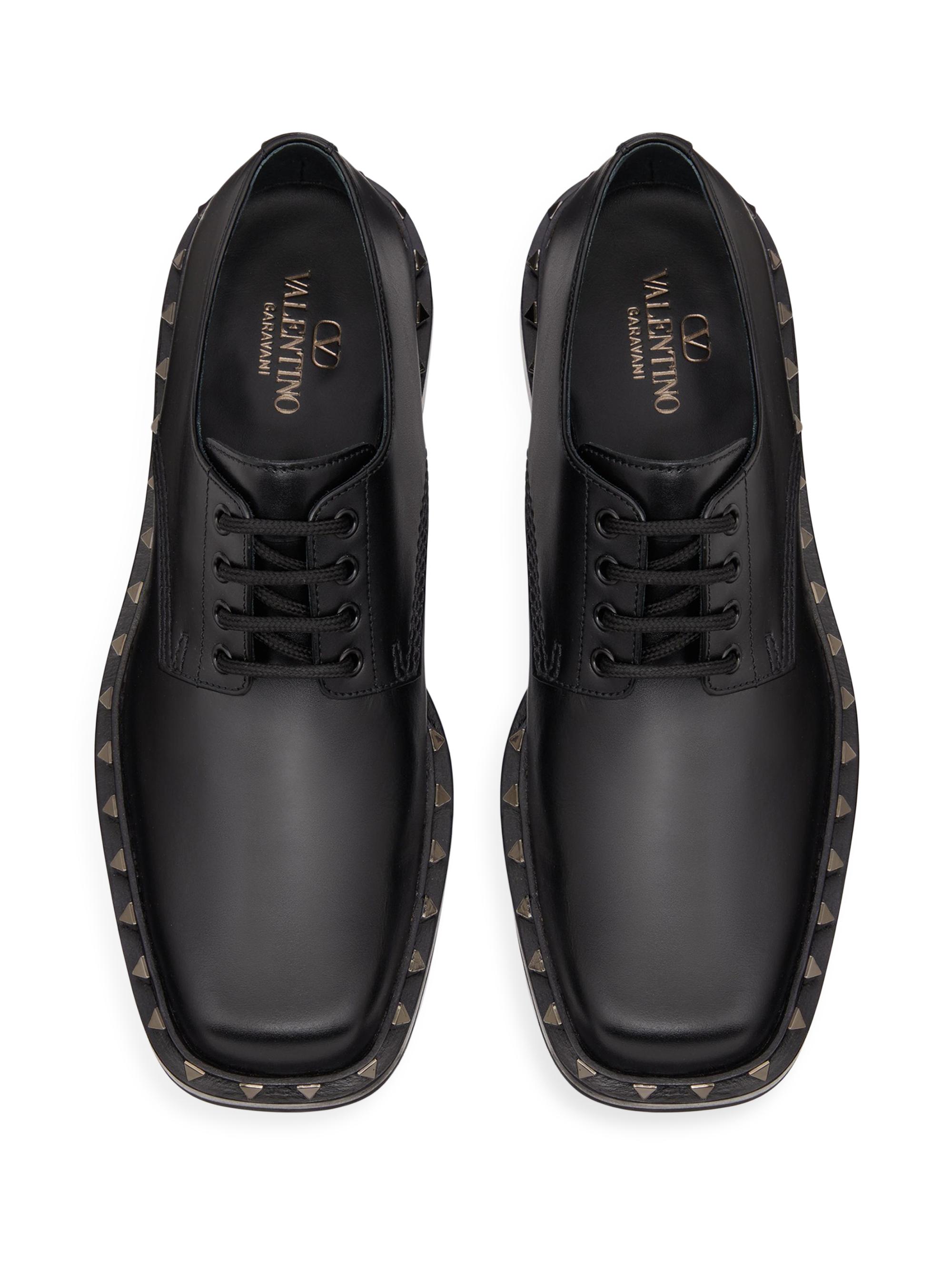 Valentino Garavani Derby Rockstud Dress Shoes | Saks Fifth