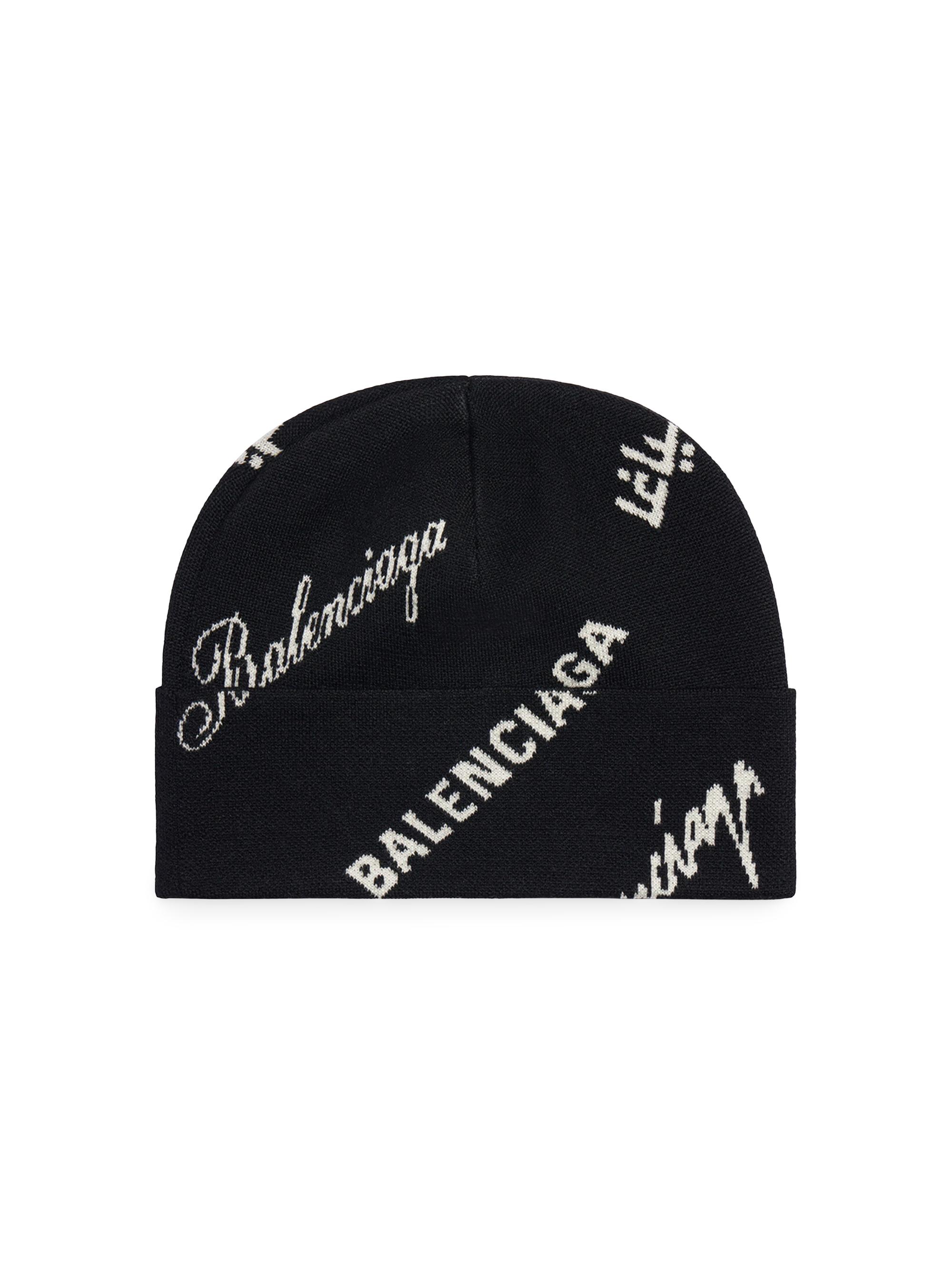 Balenciaga Logomania All Over Beanie | Saks Fifth Avenue