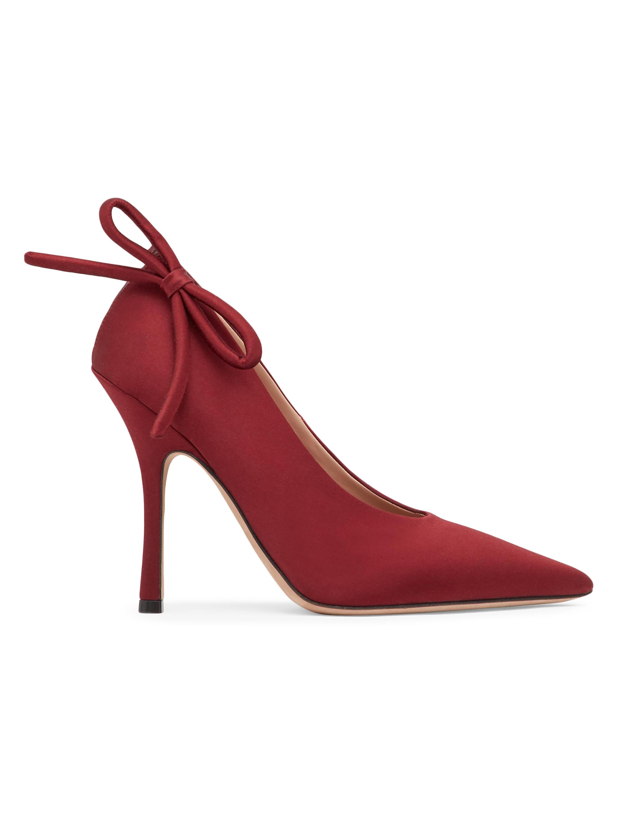 Valentino Garavani Women's Nite-Out Satin 110MM Pumps - Maroon
