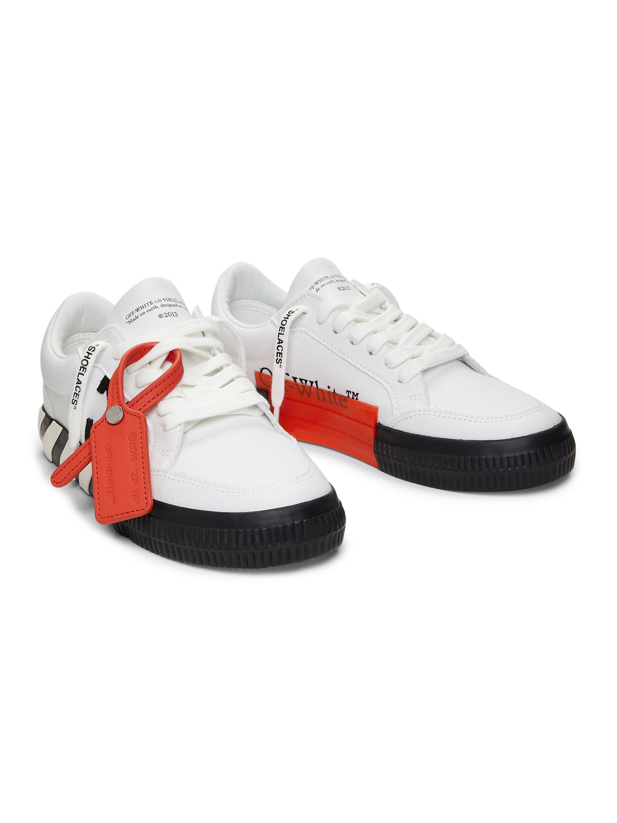 OFF-WHITE Vulcanized Low Canvas White Black