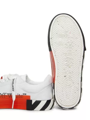 Off-White Vulcanized distressed low-top sneakers