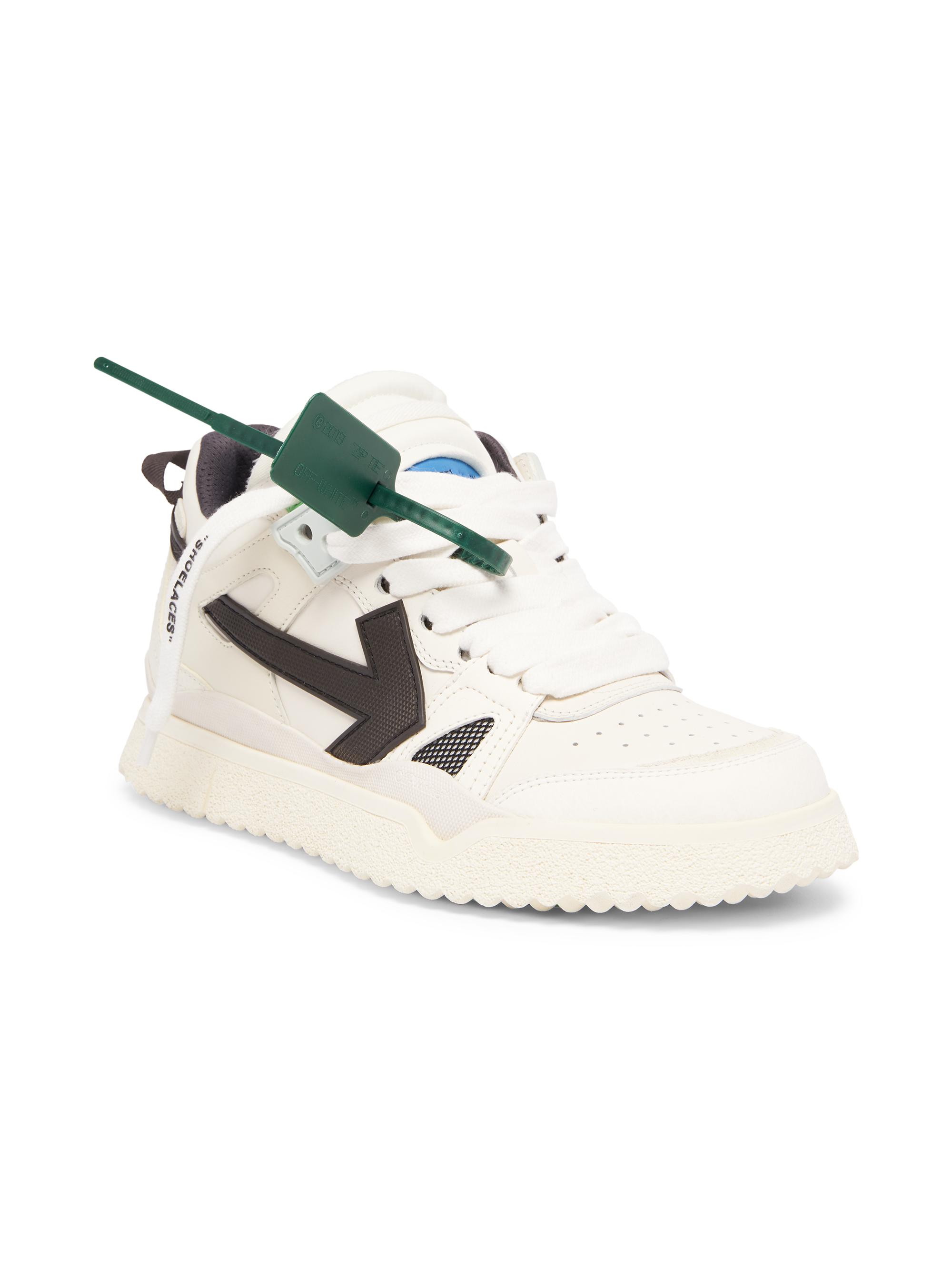 OFF-WHITE - Mid Top Sponge Leather Sneakers