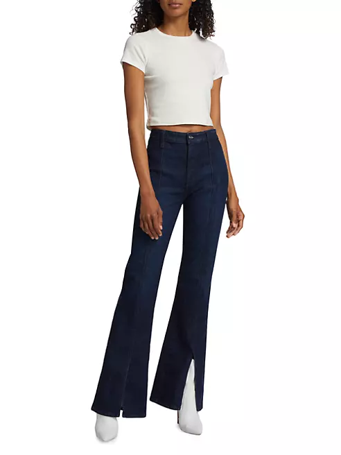 Boot Saks AG | High-Rise AG Jeans Fifth Emrata Avenue Jeans Stretch Anisten X Shop
