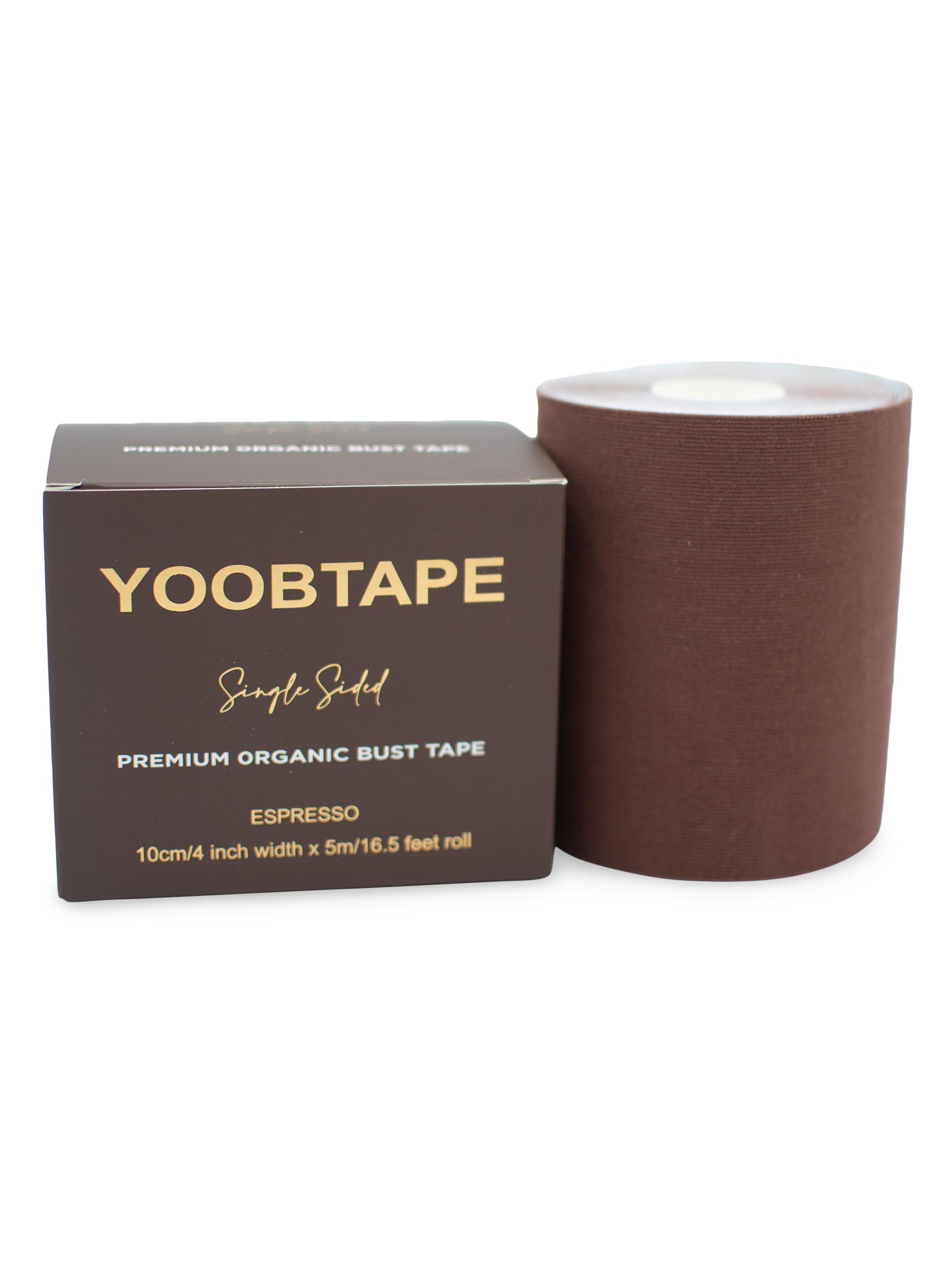 Yoobtape Women's Espresso Stretch Cotton Single-Sided Bust Tape - Espresso