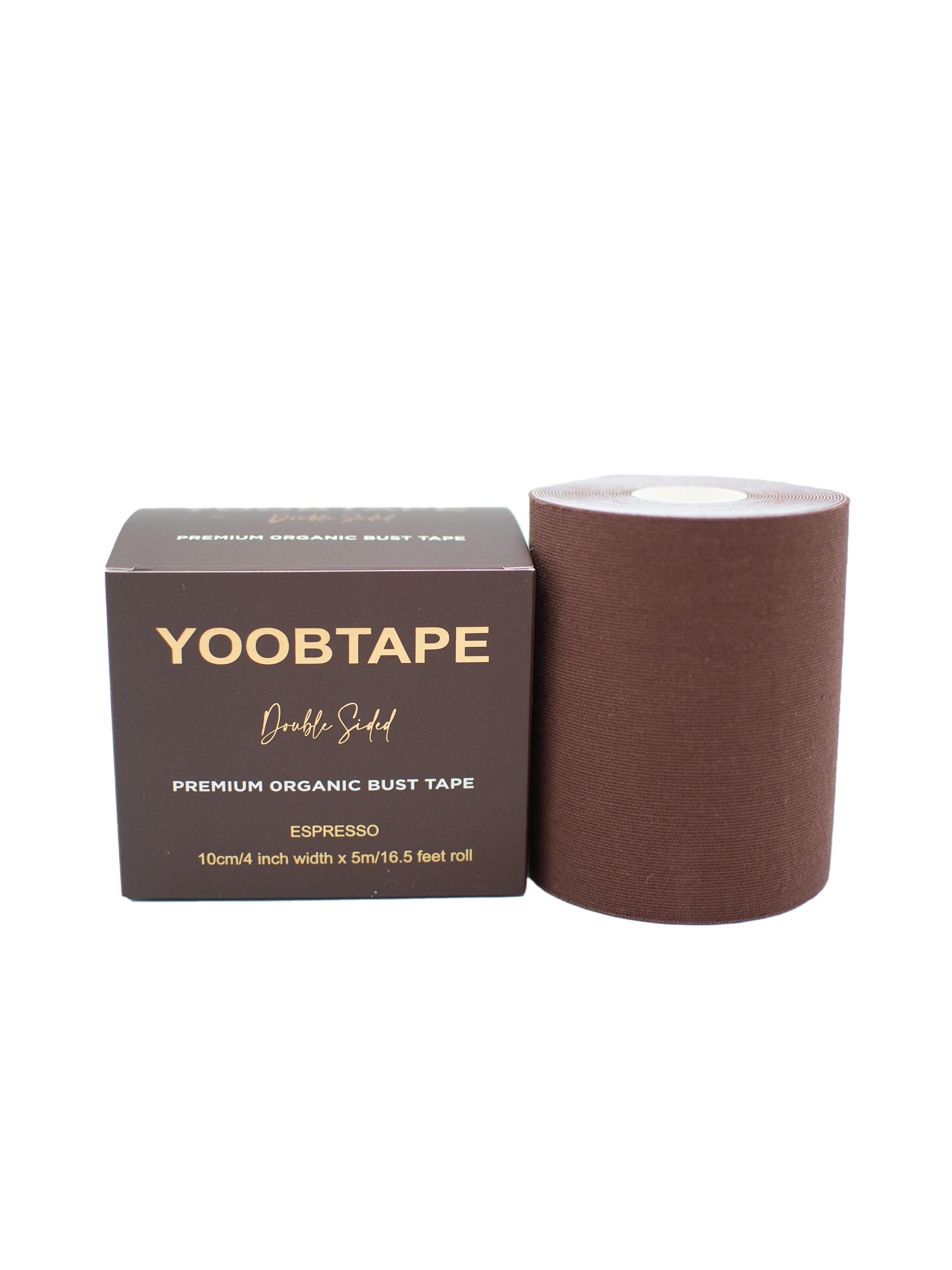 Yoobtape Women's Espresso Stretch Cotton Double-Sided Bust Tape - Espresso