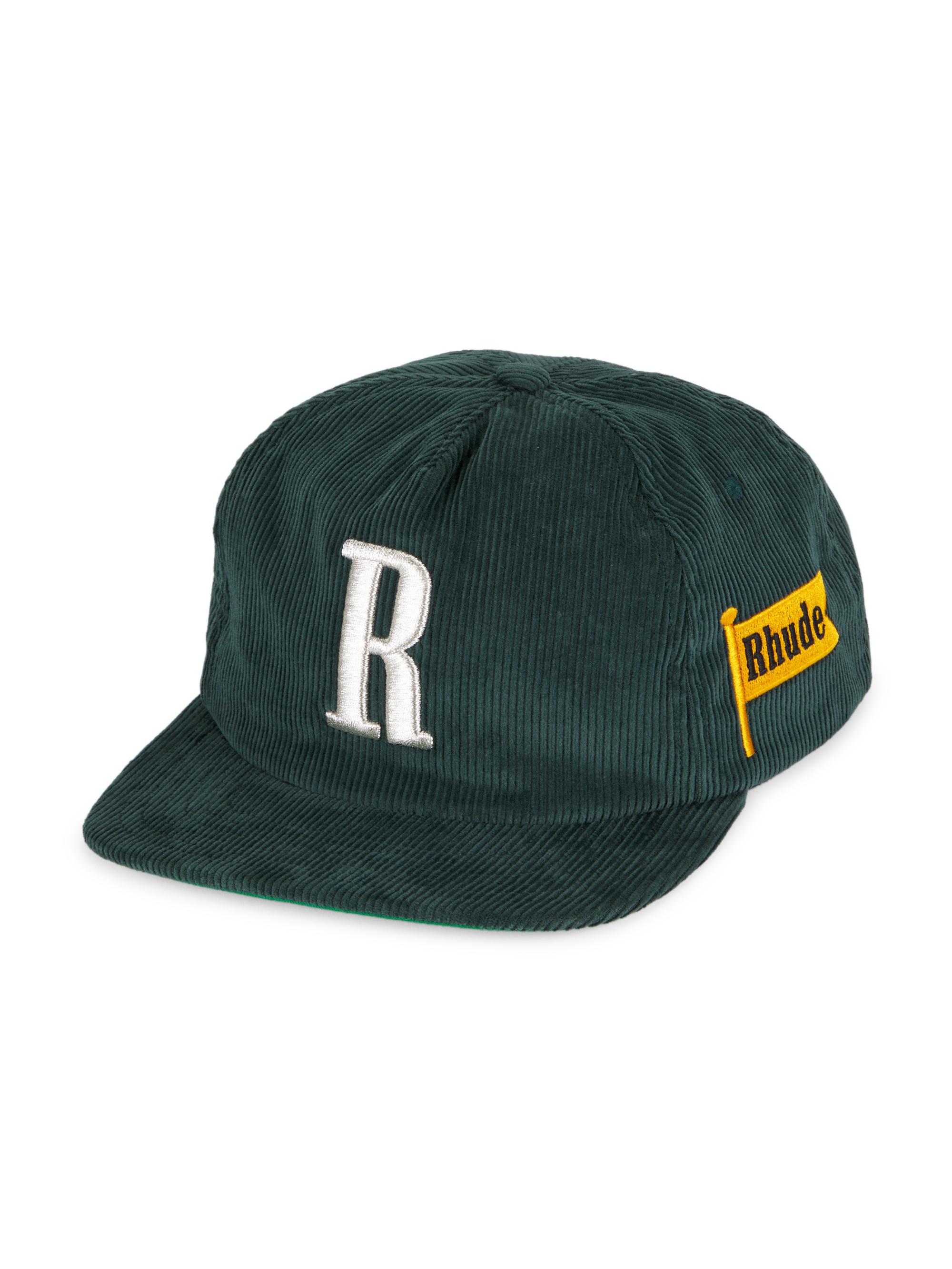 Rhude Men's R H U D E x Lamborghini Corduroy Baseball Cap - Green