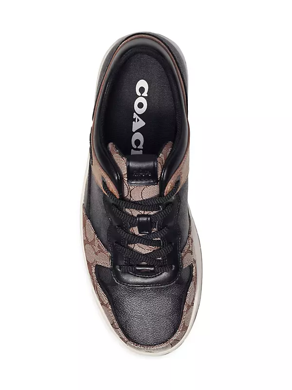 COACH Men's C201 Signature Coated Canvas Sneakers