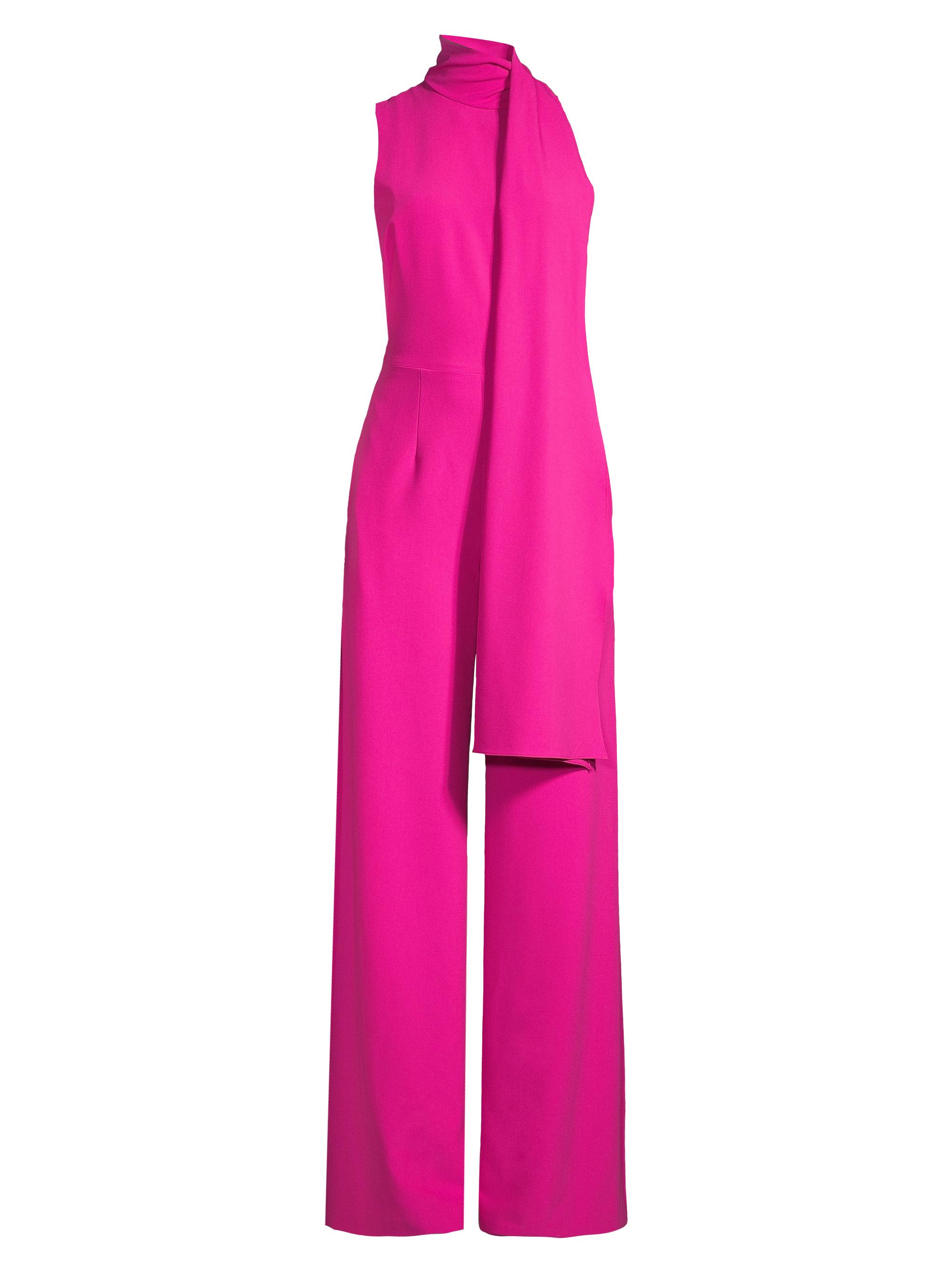 Black Halo Women's Kynlee Halterneck Jumpsuit - Vibrant Pink