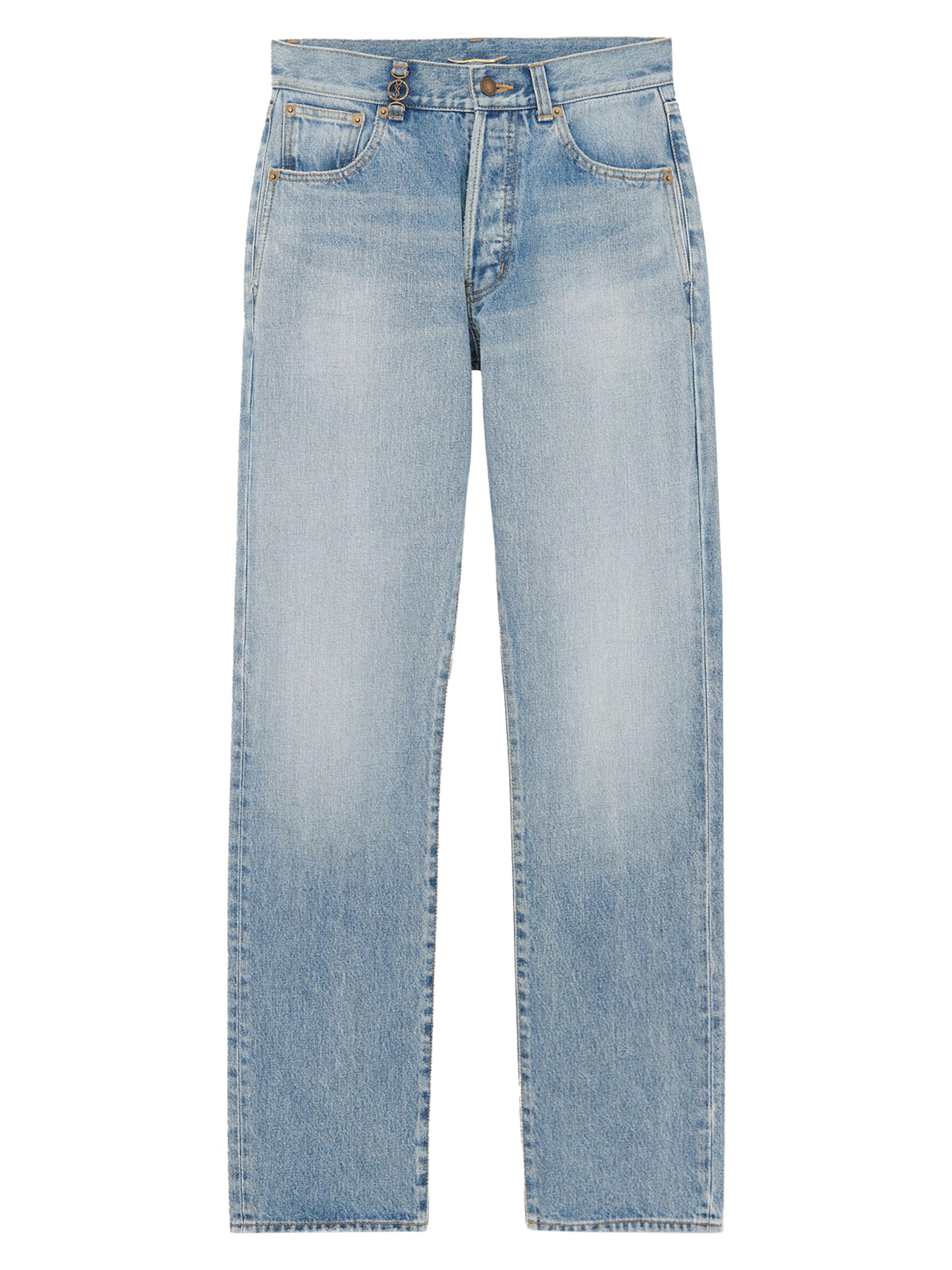 Saint Laurent Women's Cassandre Jeans in Hawaii Denim - Hawaii Blue