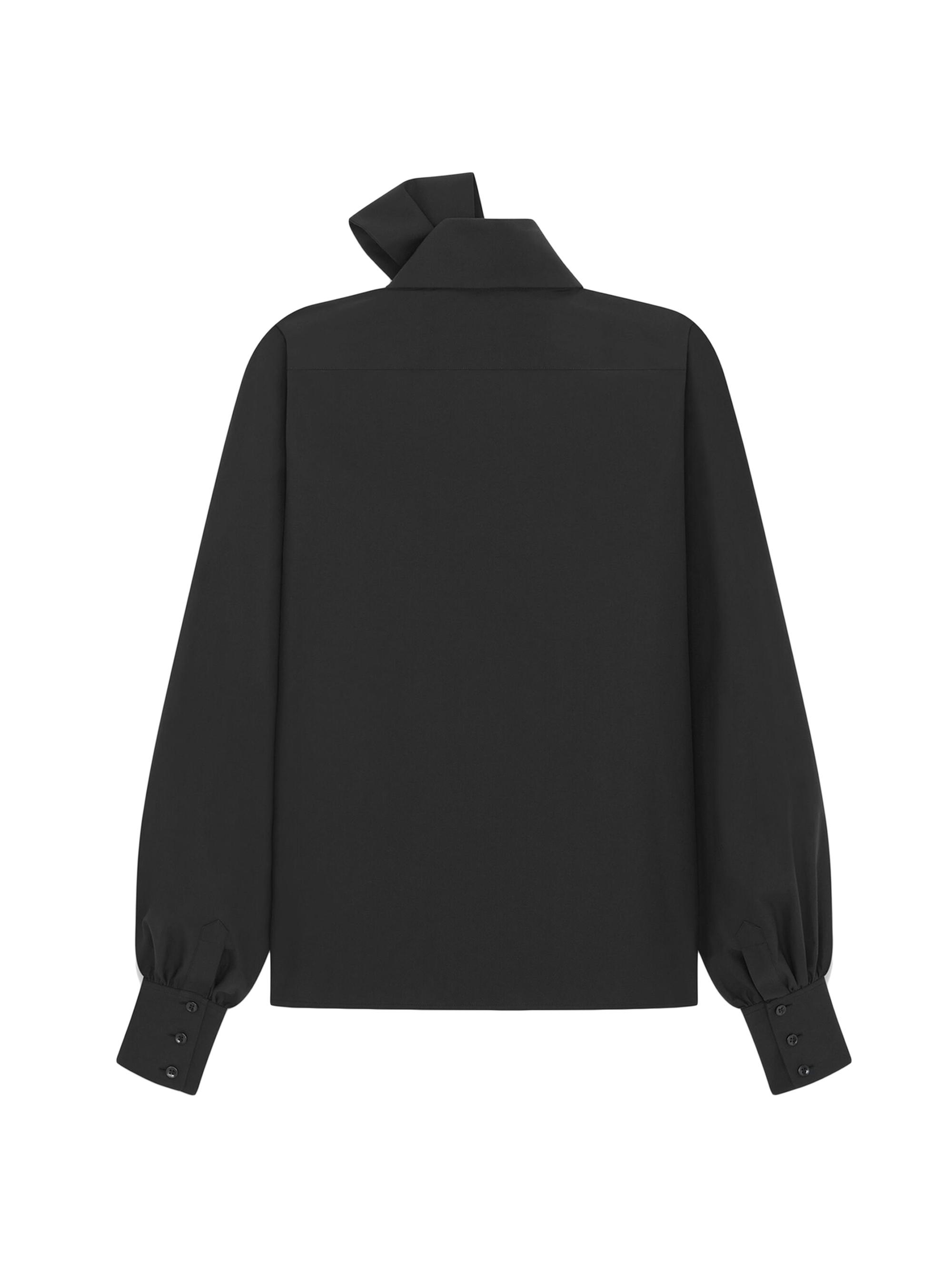 Saint Laurent Lavallière-neck Blouse In Cotton Poplin | Saks Fifth