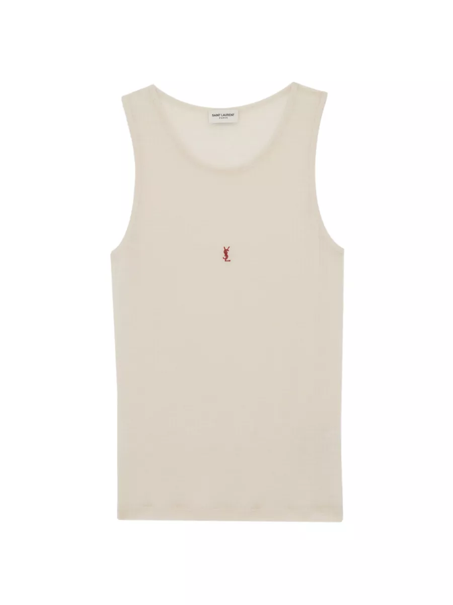 Shop Saint Laurent Cassandre Tank Top | Saks Fifth Avenue