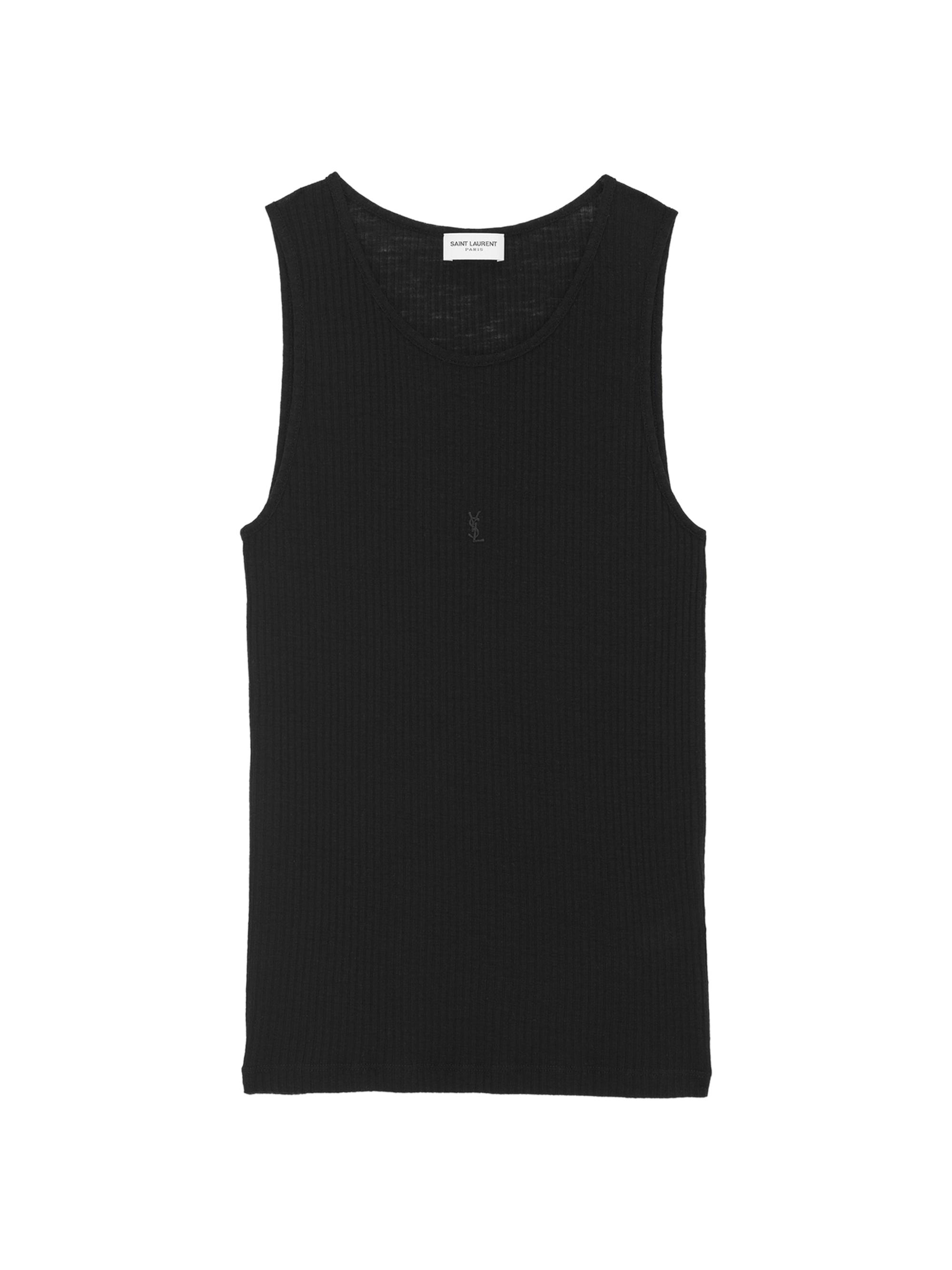 Saint Laurent Women's Cassandre Tank Top - Black