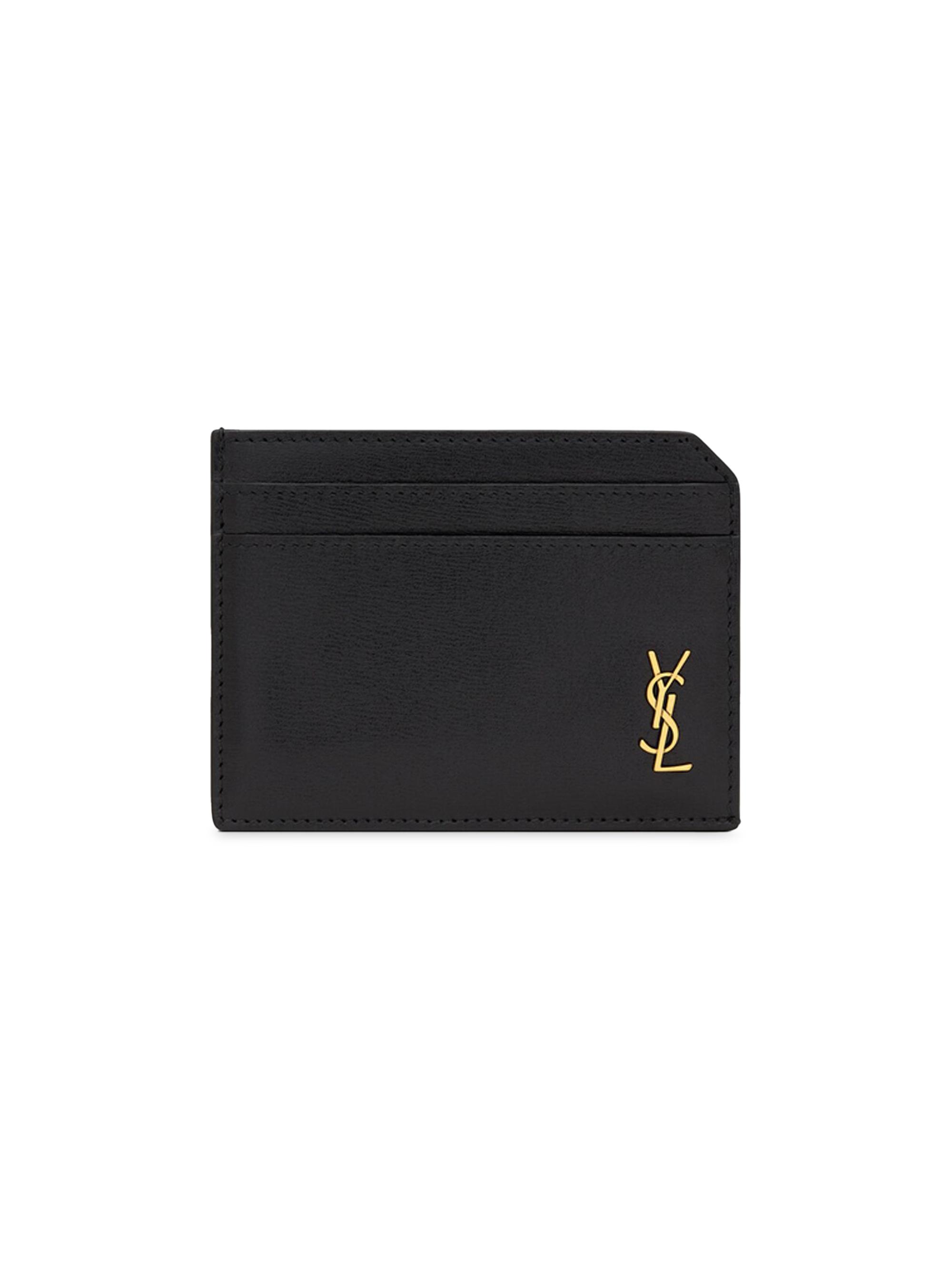 小物 SAINT LAURENT business card case TINY CASSANDRE BUSINESS CARD CASE IN GLOSSY LEATHER | Saint