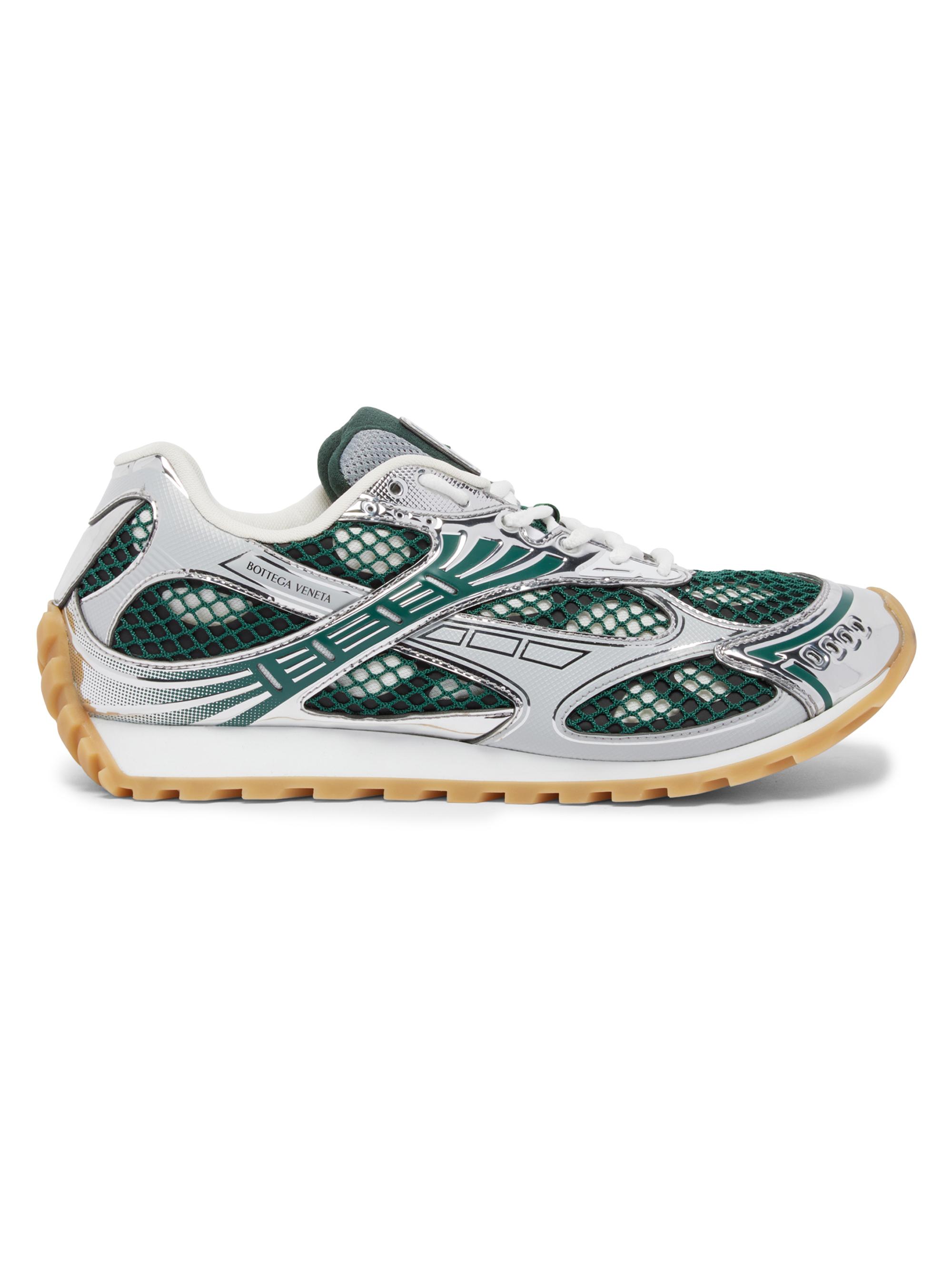 Bottega Veneta Women's Orbit Technical Mesh Sneakers - Billiard Silver | Thumbnail 7