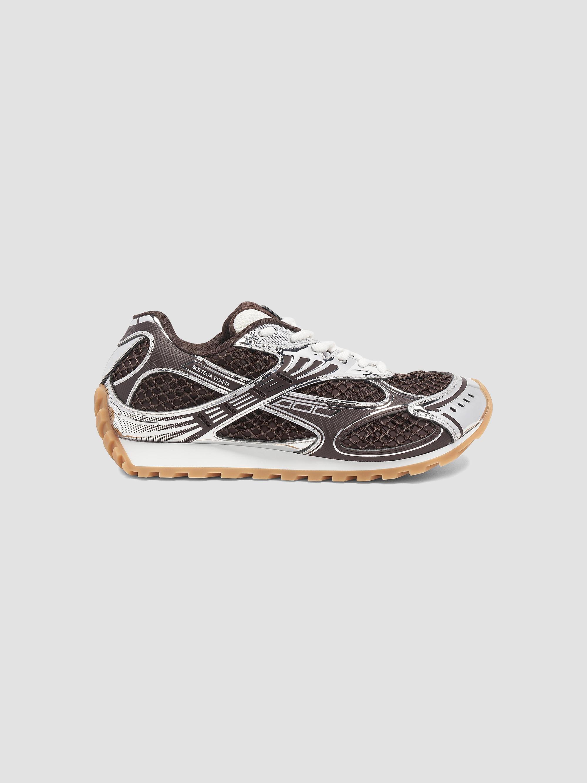 Bottega Veneta Women's Orbit Technical Mesh Sneakers - Fondant Silver | Thumbnail 9