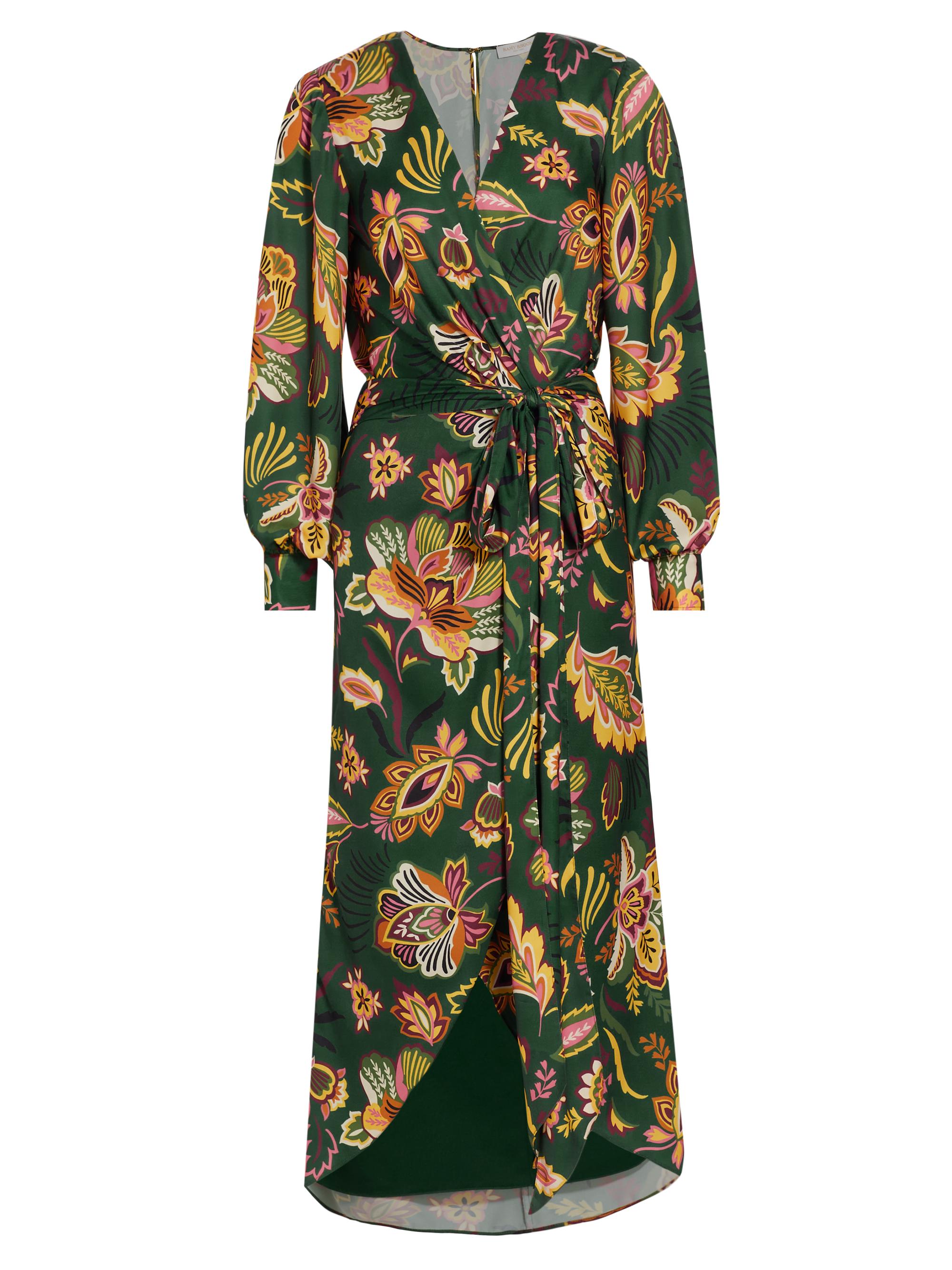 Ramy Brook Women's Daisy Floral Wrap Midi-Dress - Spruce Combo Morris Floral