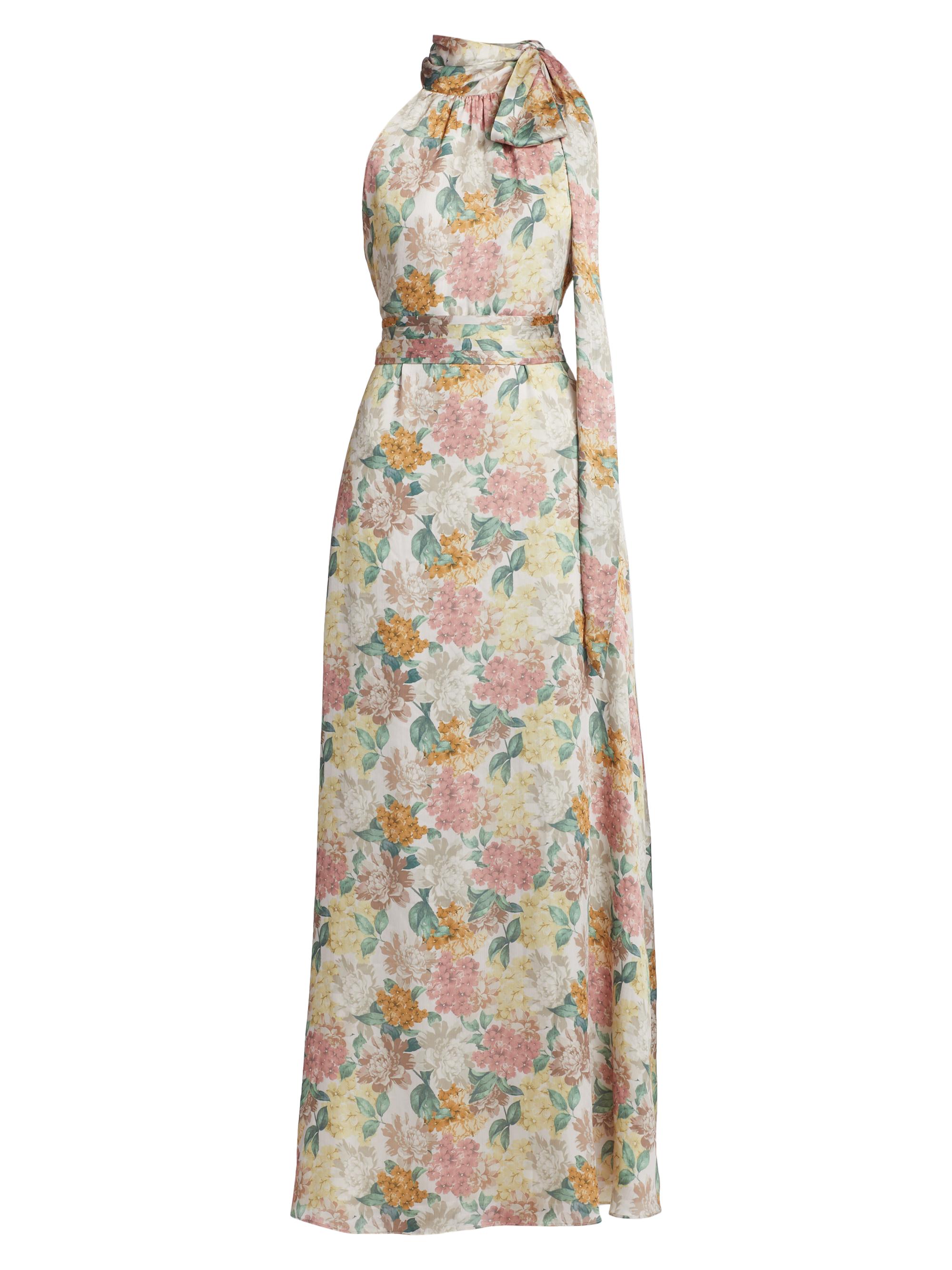 Sachin & Babi Women's Kayla Floral Sash A-Line Gown - Antique Bouquet