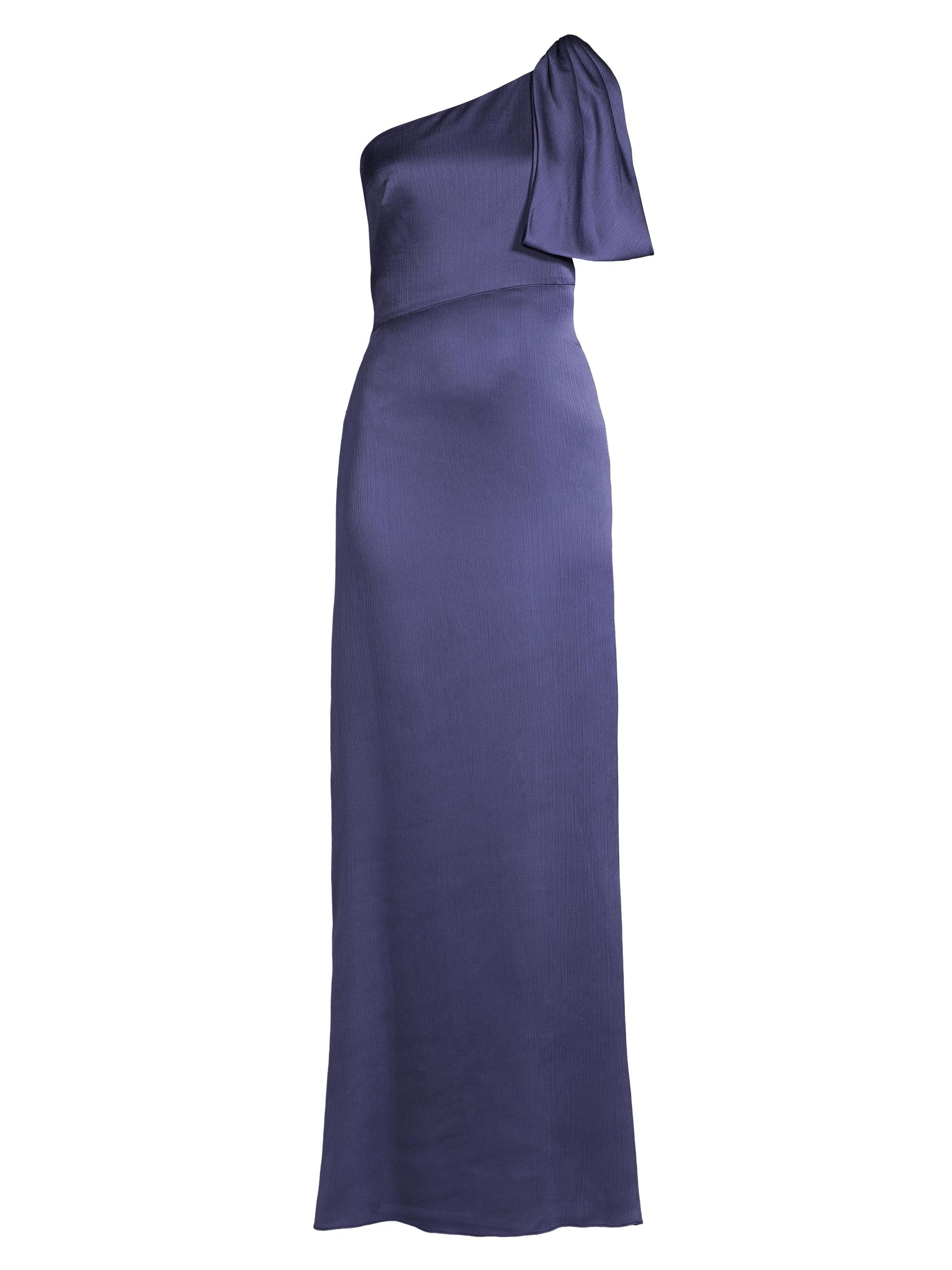 Sachin & Babi Women's Chelsea Crinkle Satin One-Shoulder Gown - Deep Cobalt