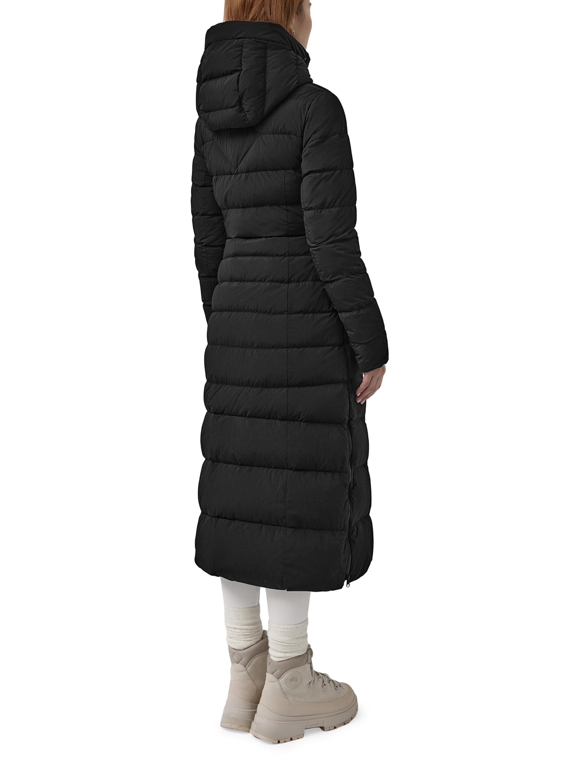 ジャケット・アウター Nylon High Density Cloth Long Coat Canada Goose Clair Quilted Nylon Long Coat | Saks Fifth Avenue