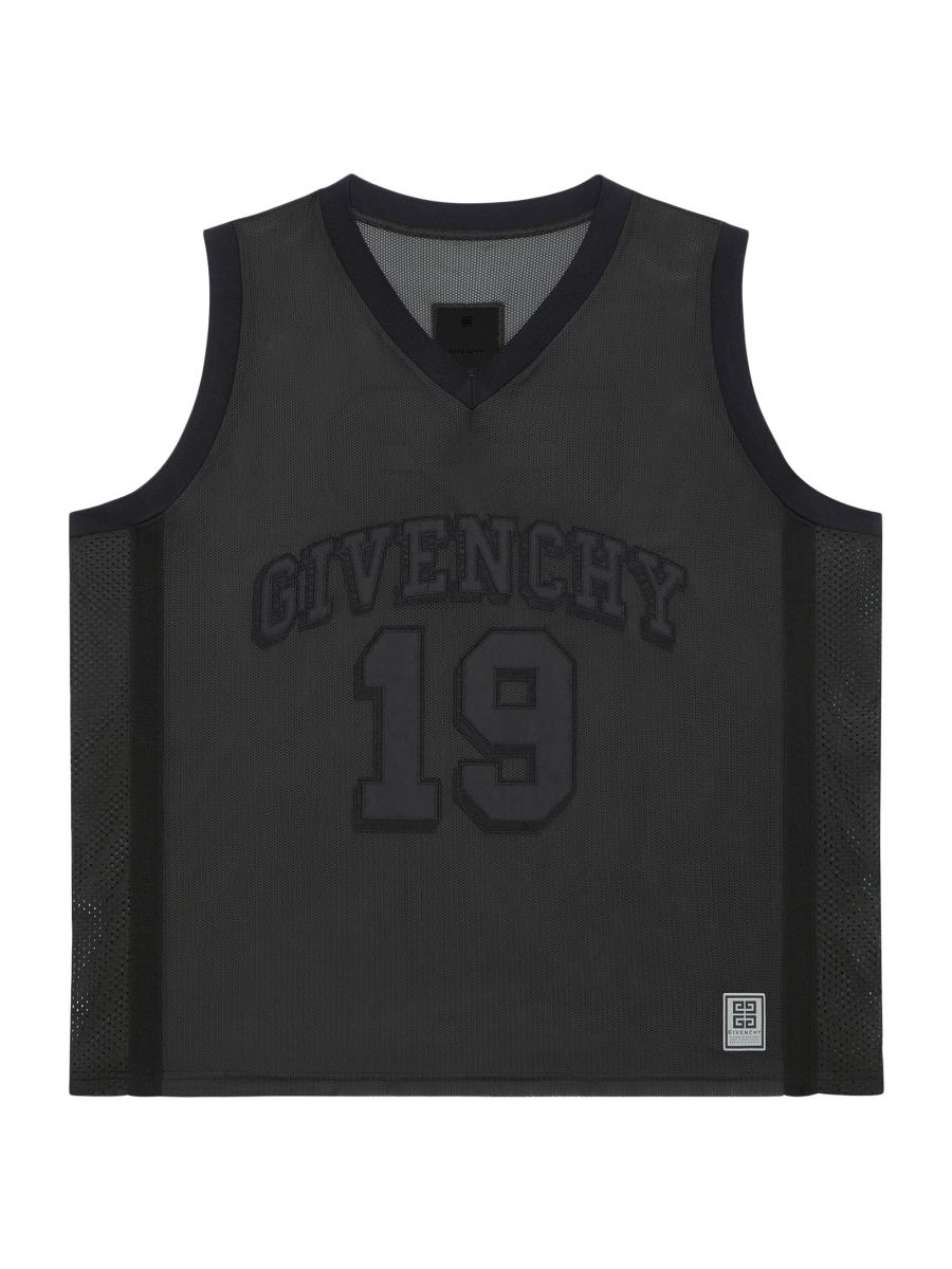 Givenchy Basketball Top In Mesh With Logo | Saks Fifth Avenue