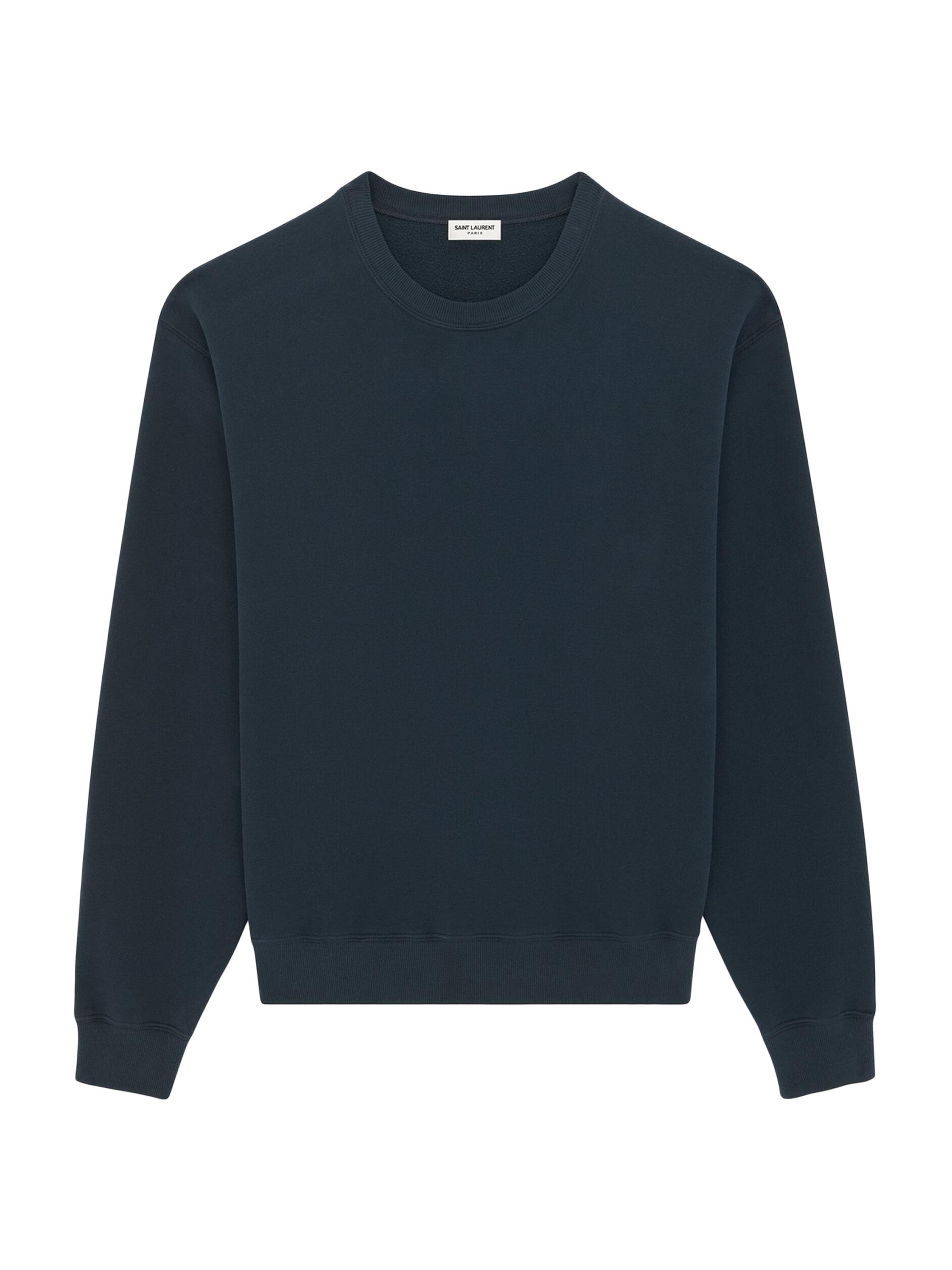 Saint Laurent Men's Sweatshirt - Bleu Petrole