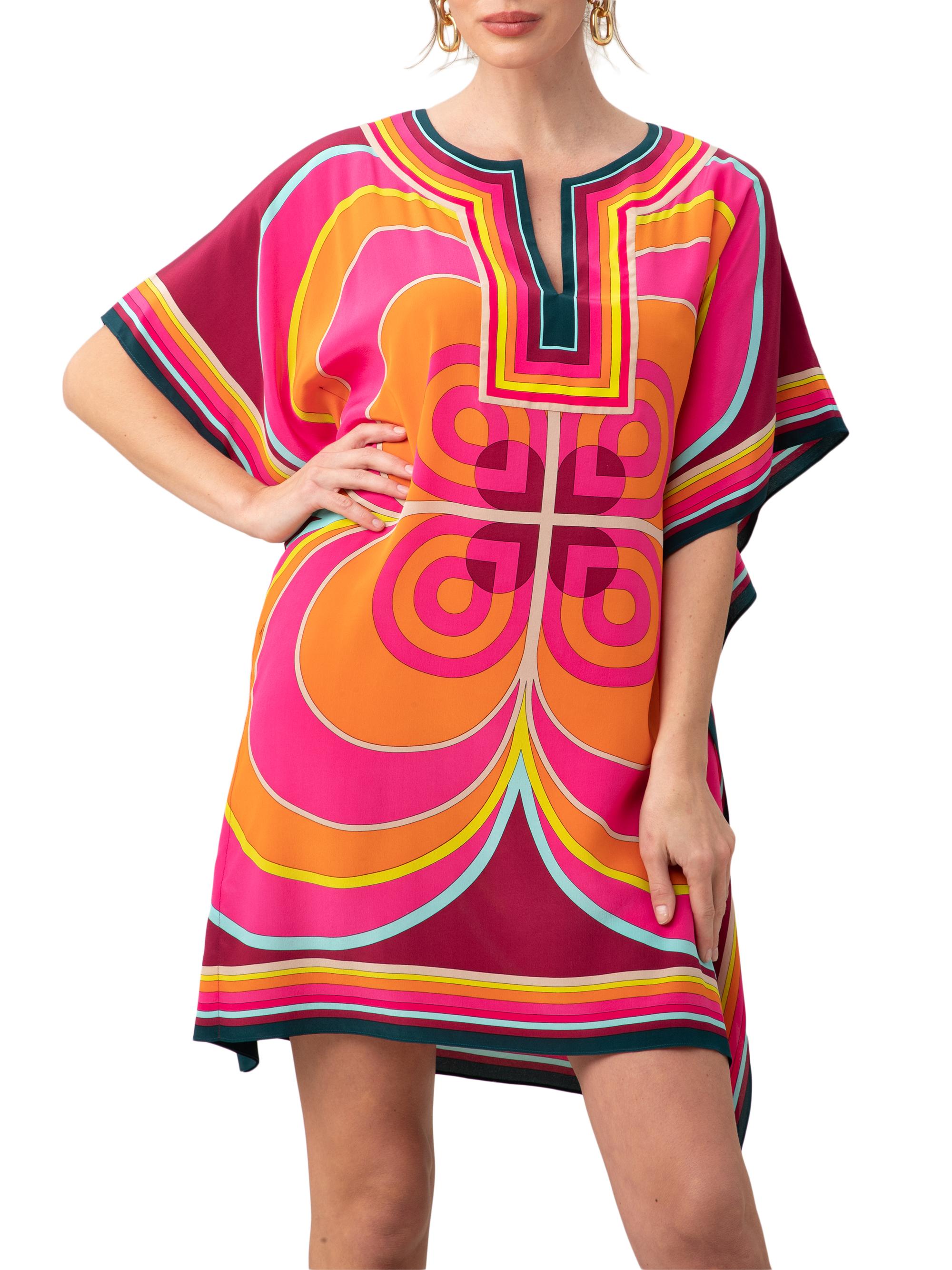 Trina Turk Women's Theodora Geometric Silk Minidress